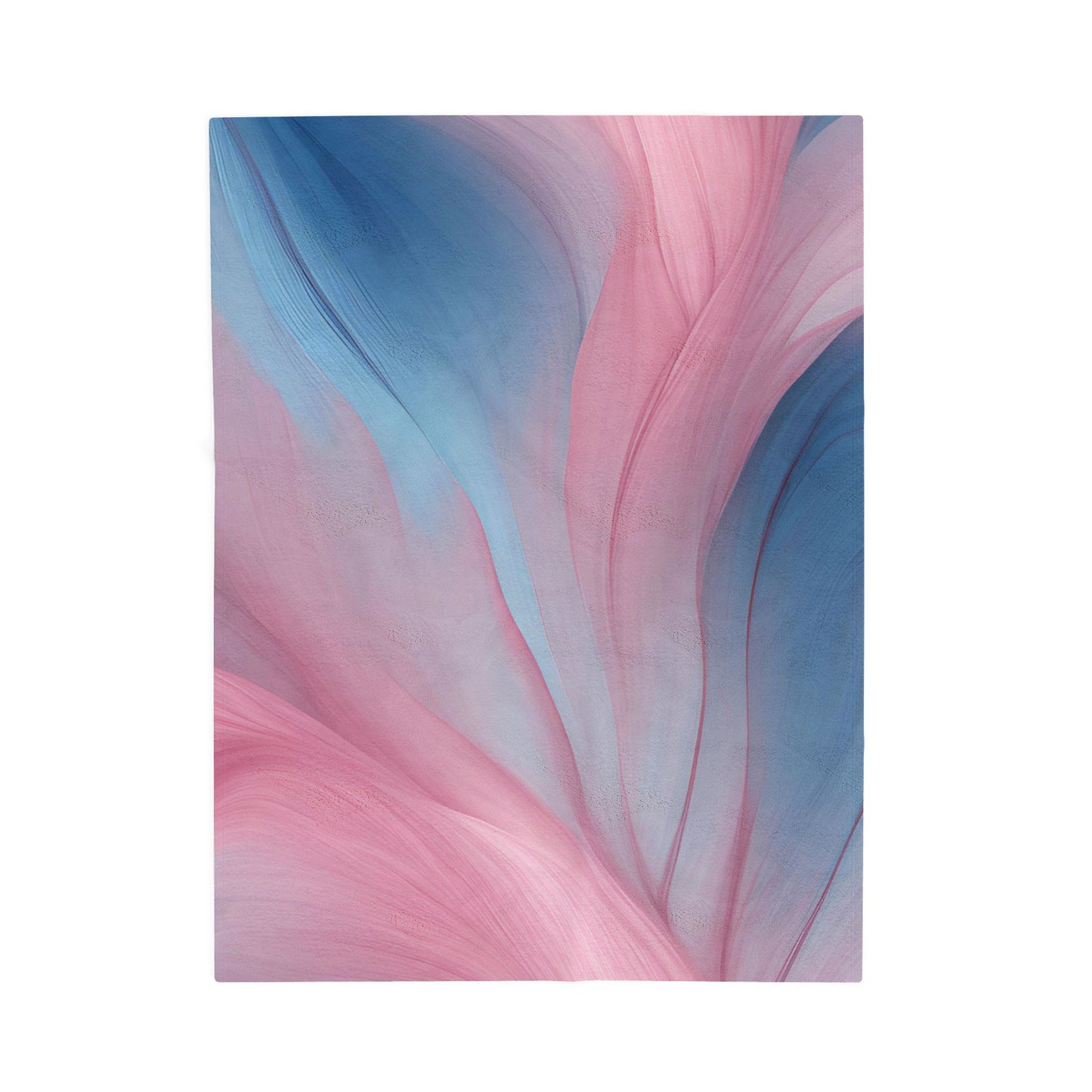 Rose Blue Velveteen Plush Blanket