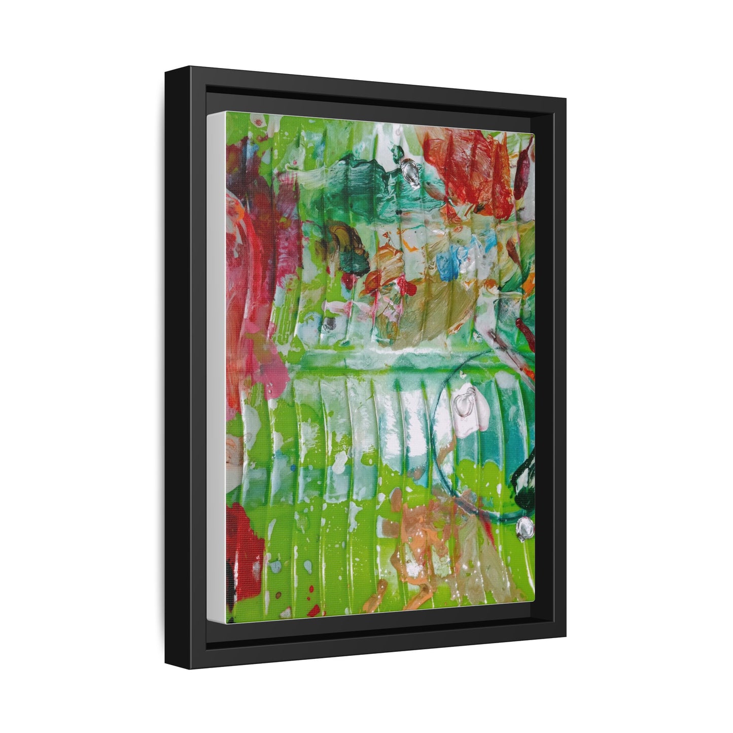 'A Mix of Life' Framed Canvas Art