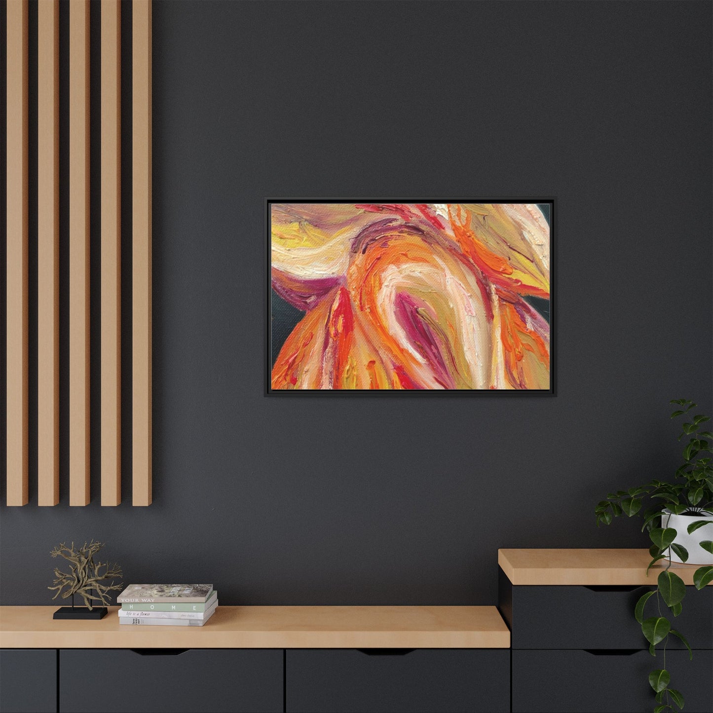 Dramatic Awakening Framed Canvas Art