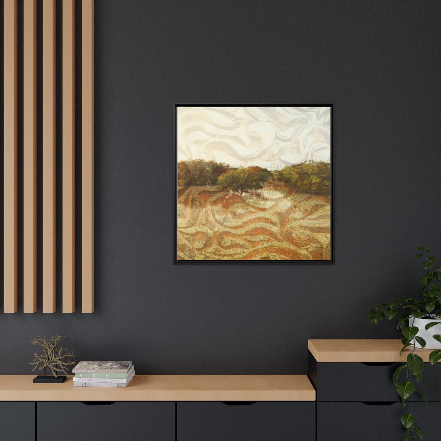 Serene Mangroves Framed Canvas Art