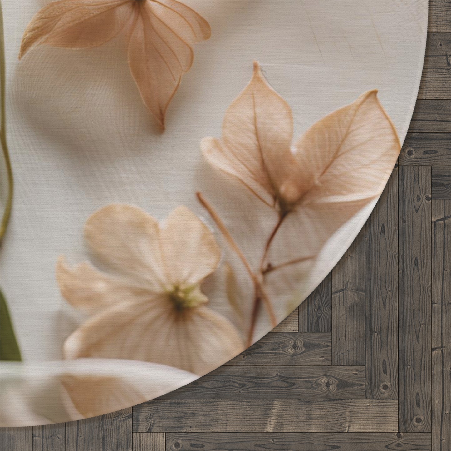 Botanical Elegance Round Rug