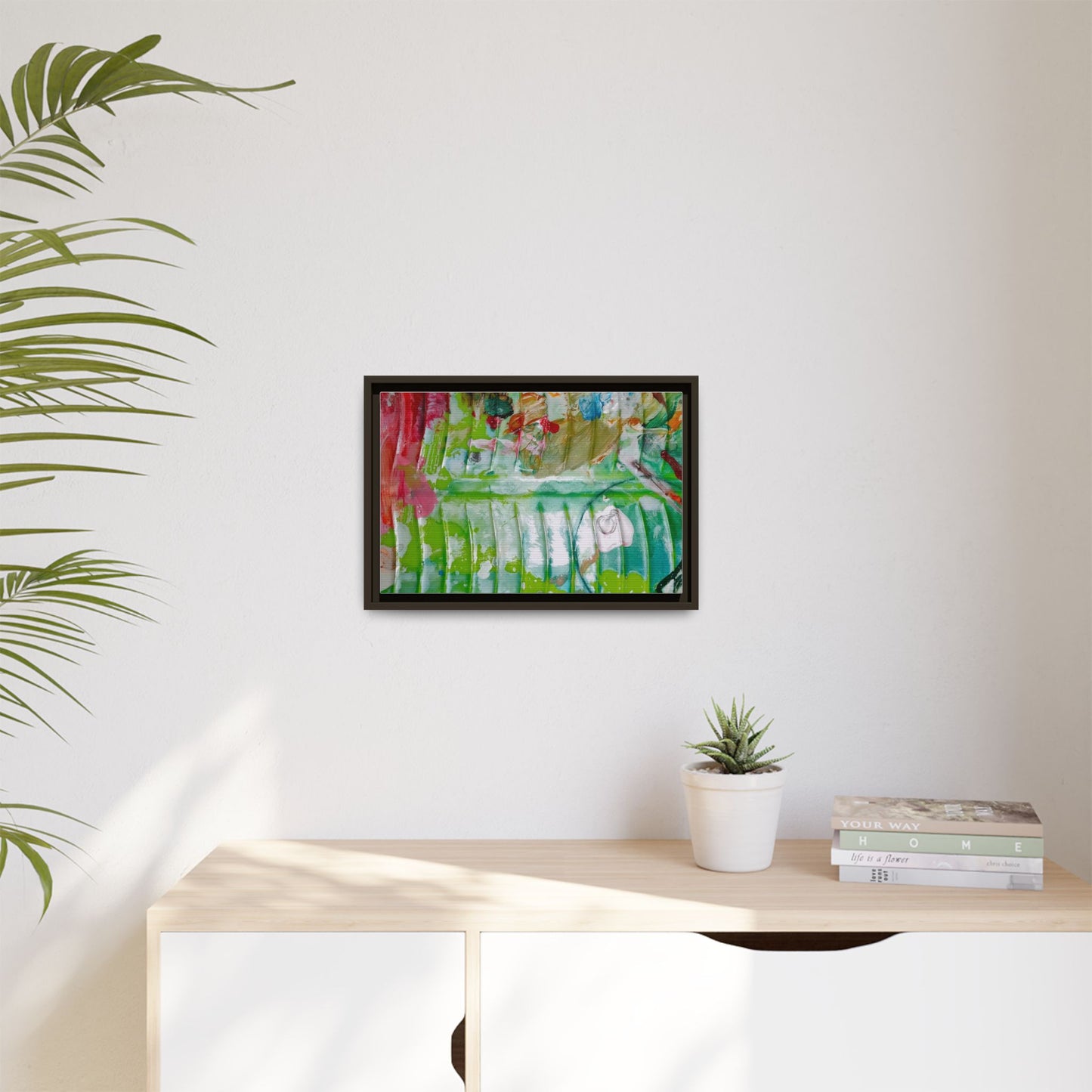 'A Mix of Life' Framed Canvas Art