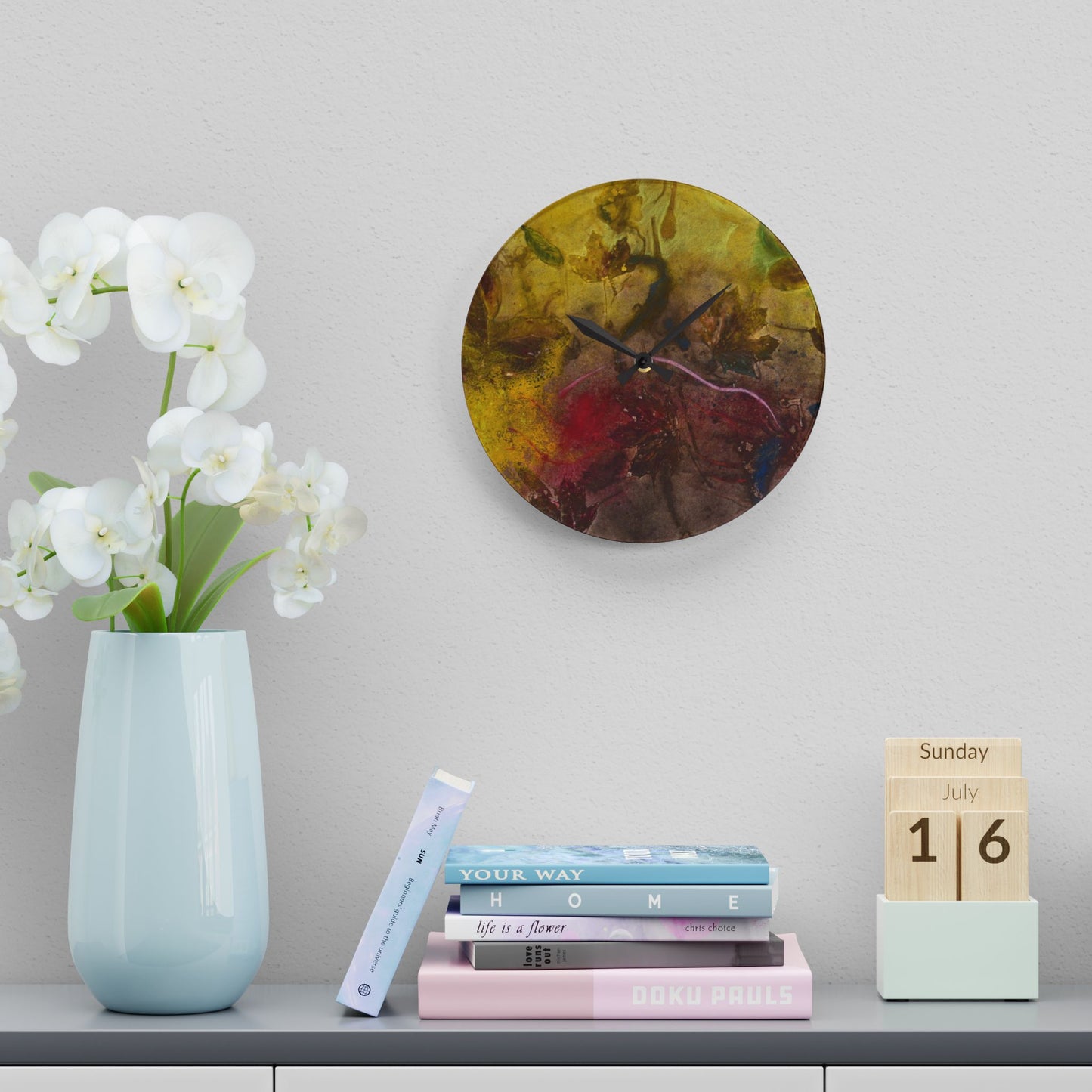Natur b by Eskild Beck Wall Clock