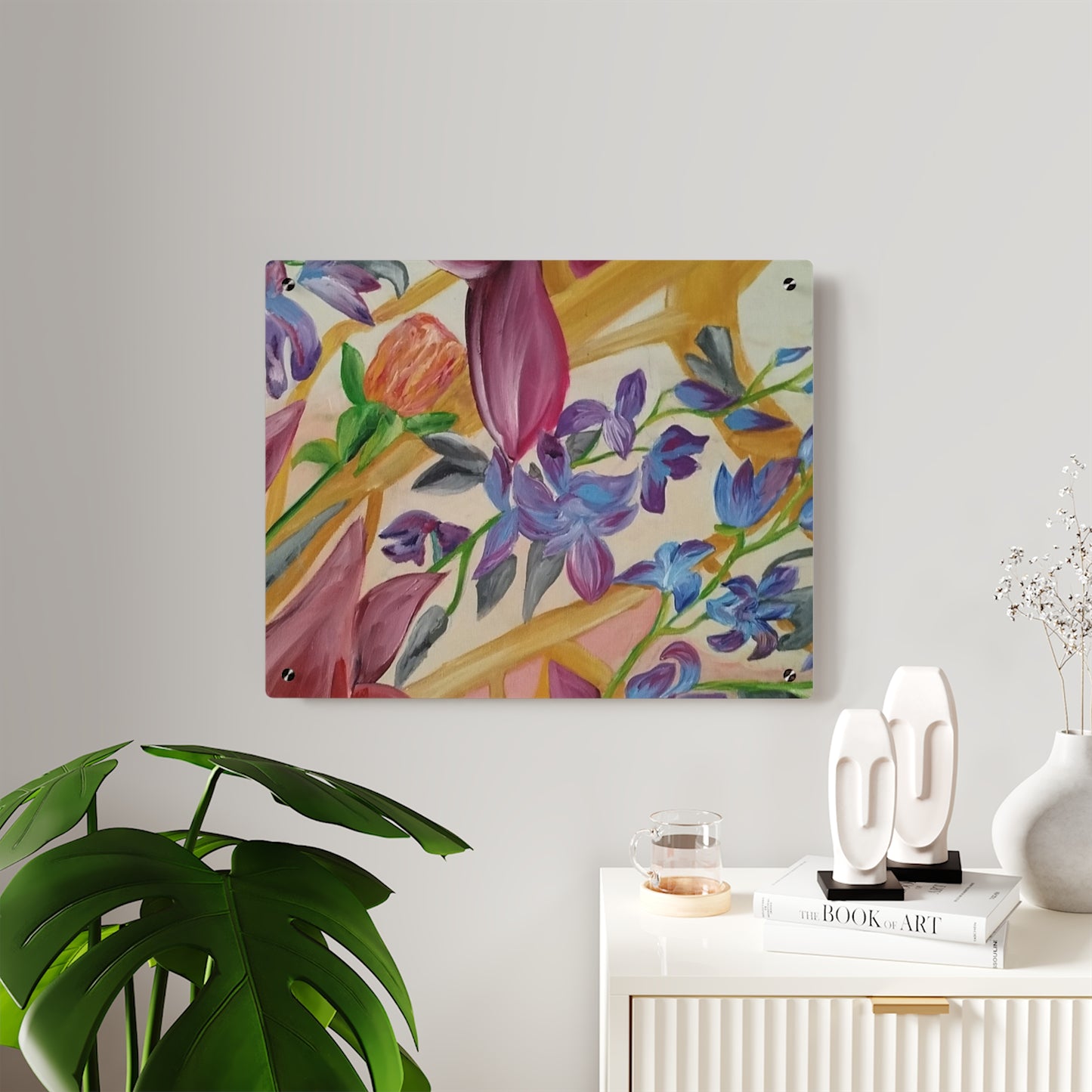 'A Dream of Flowers' Acrylic Wall Art Panels