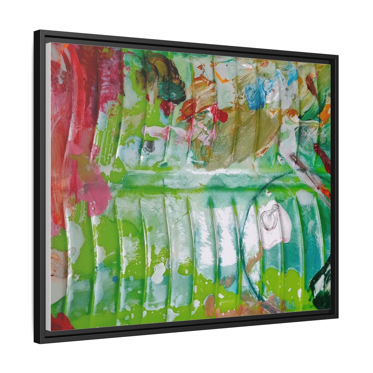 'A Mix of Life' Framed Canvas Art
