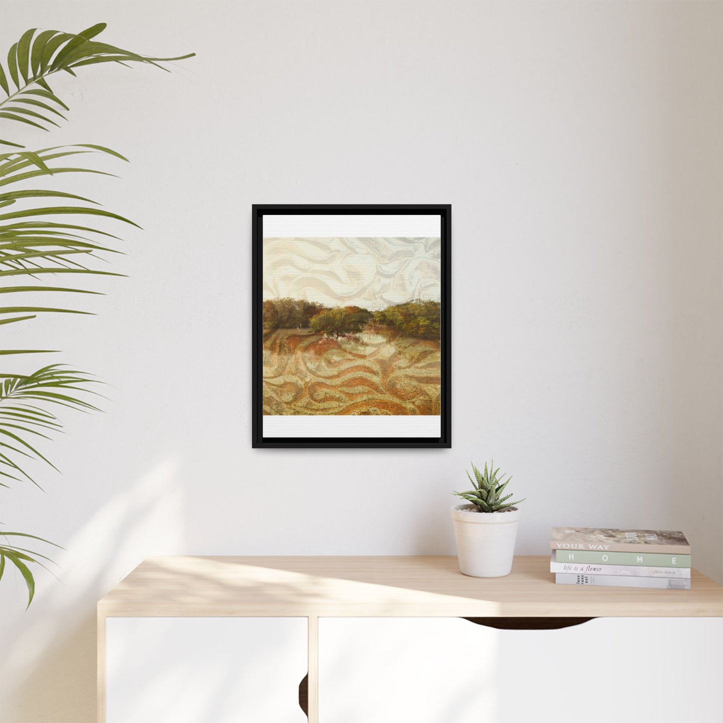 Serene Mangroves Framed Canvas Art