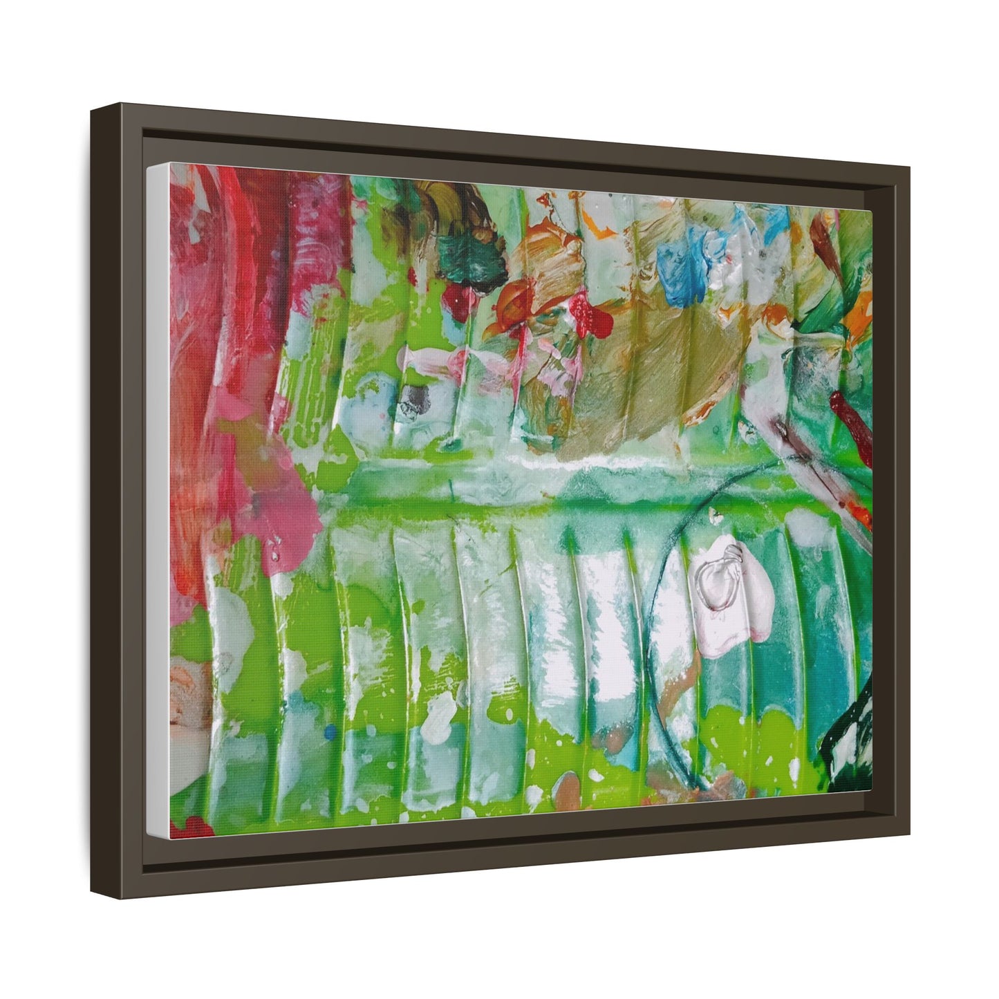 'A Mix of Life' Framed Canvas Art