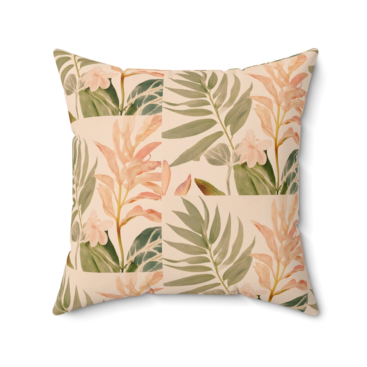 Nature's Aura Faux Suede Square Pillow