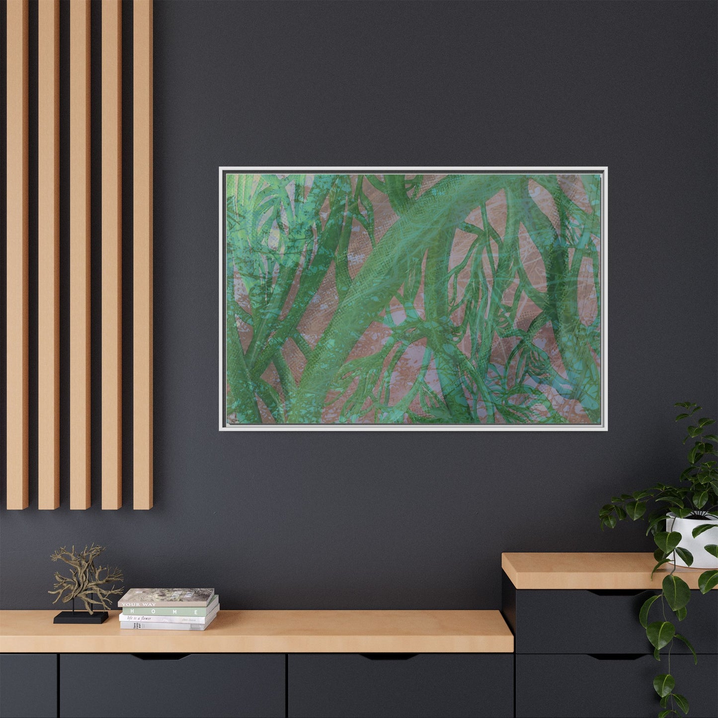 Inner Depths Framed Canvas Art