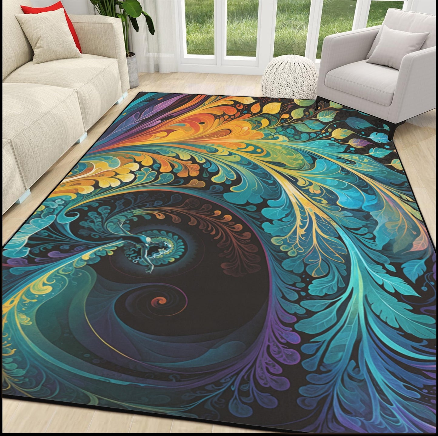 The Rhythm of Expression by Madland Area Rug