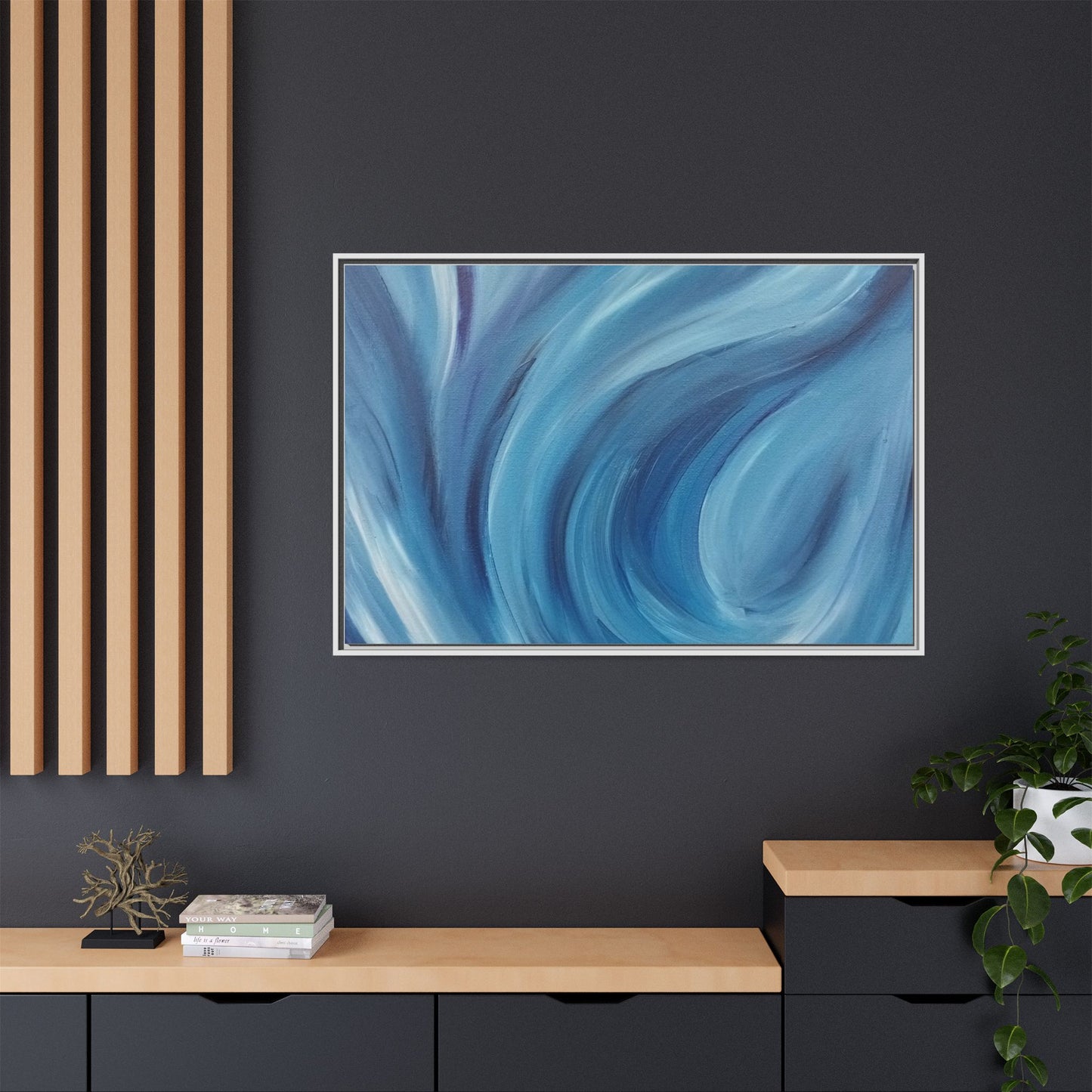 Intrinsic Reflection Framed Canvas Art