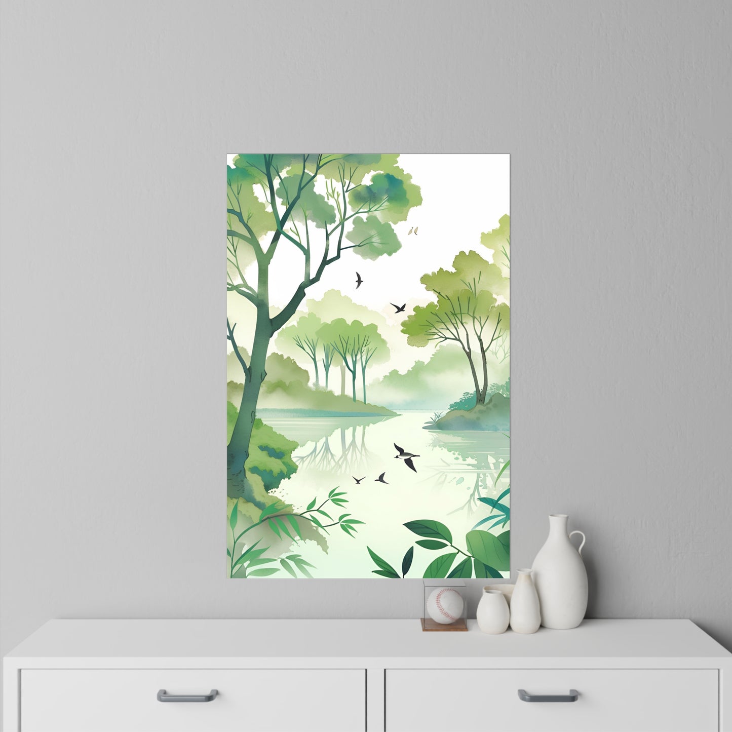 Tree Lake Wall Decals