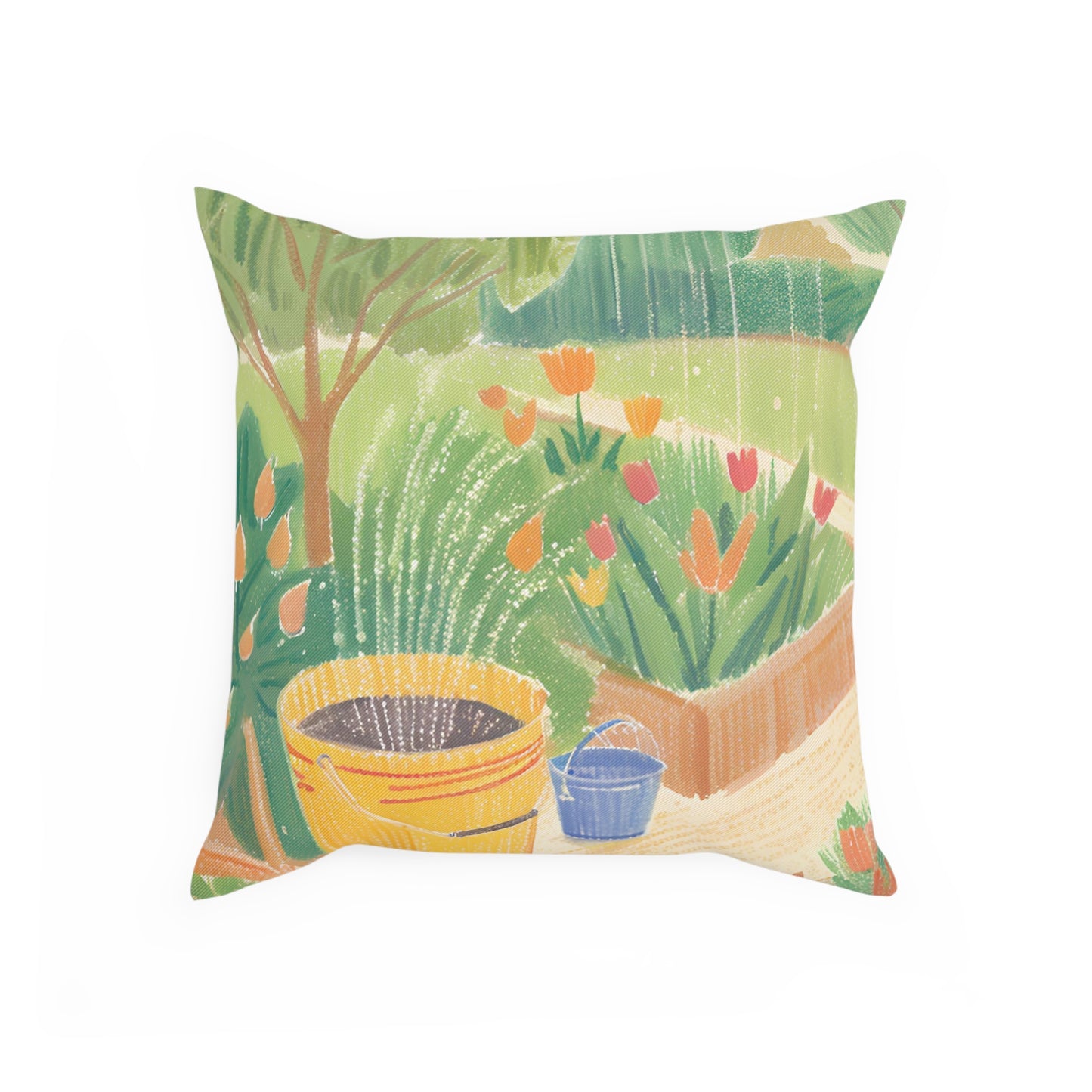 Rain Garden Eco-Friendly Pillow