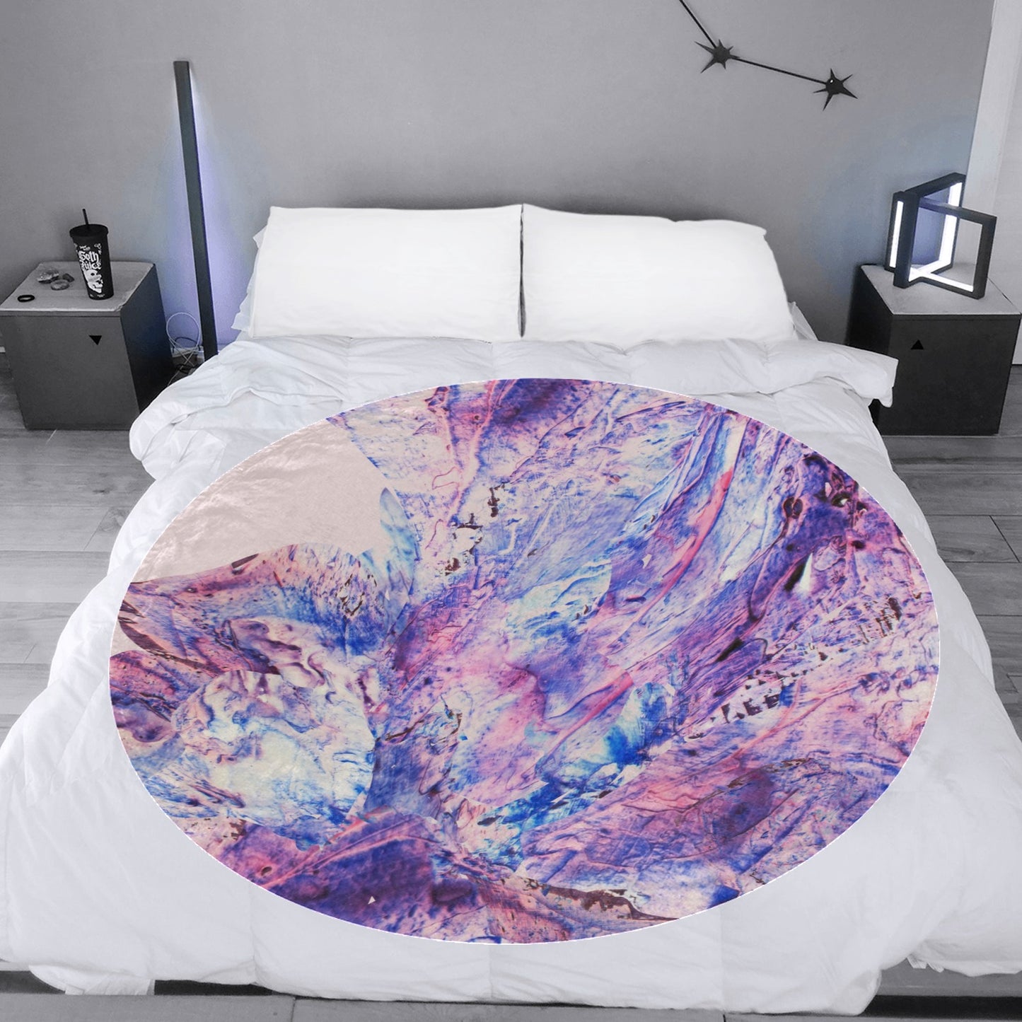 Butterfly by Lu Meng Circular Ultra-Soft Micro Fleece