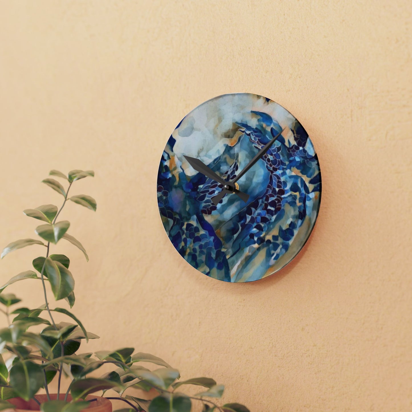Liminal Light 1 by Helena Barbagelata Wall Clock