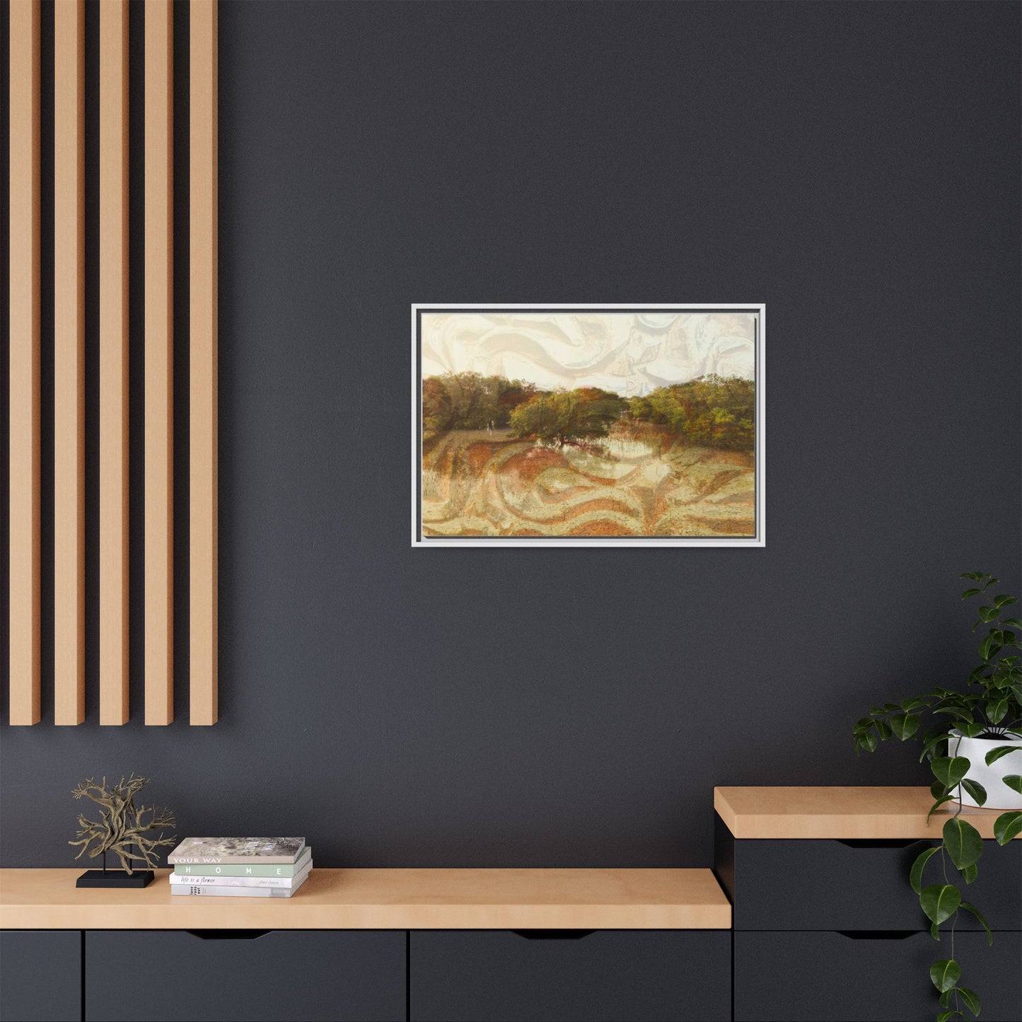 Serene Mangroves Framed Canvas Art