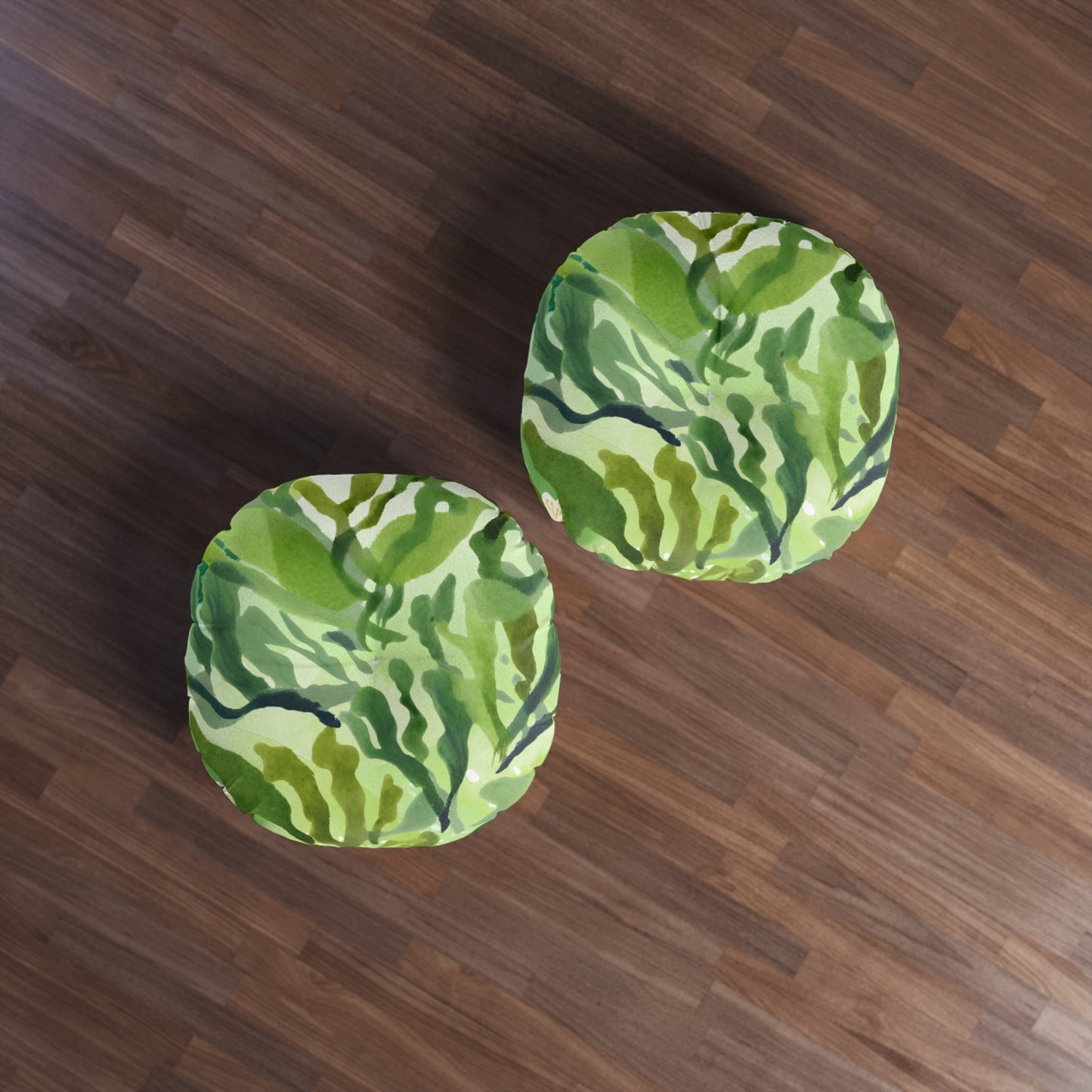 Pond Algae Tufted Floor Pillow