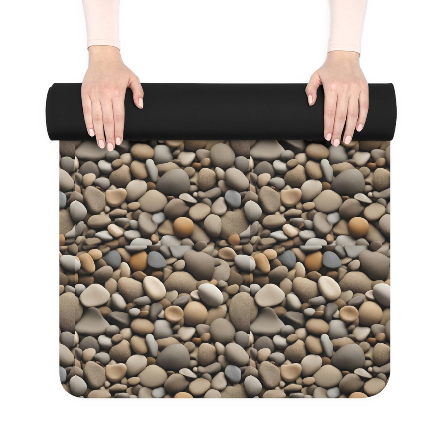 Stone Pebble Rubber Yoga Mat