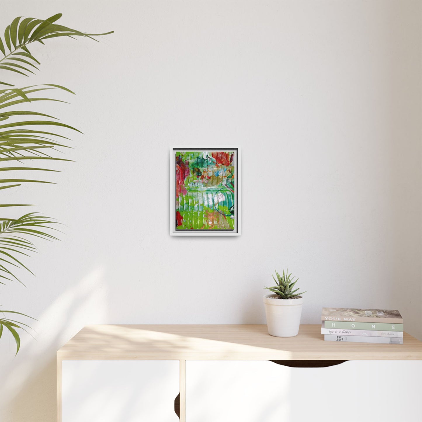 'A Mix of Life' Framed Canvas Art