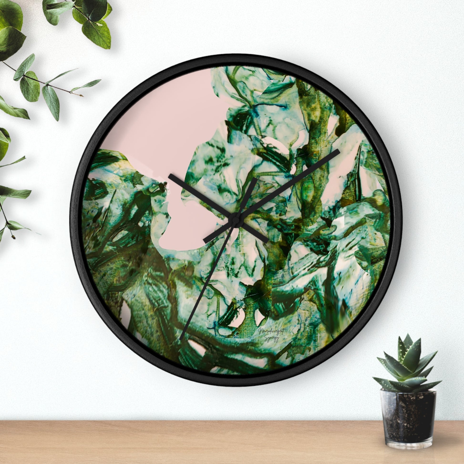 Vegetating by Lu Meng Wall Clock
