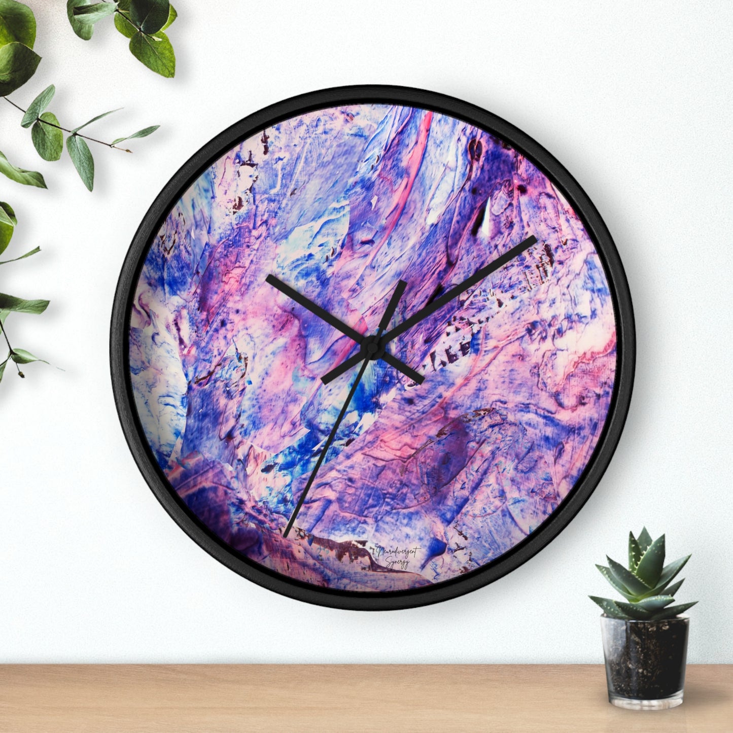 Butterfly by Lu Meng Wall Clock