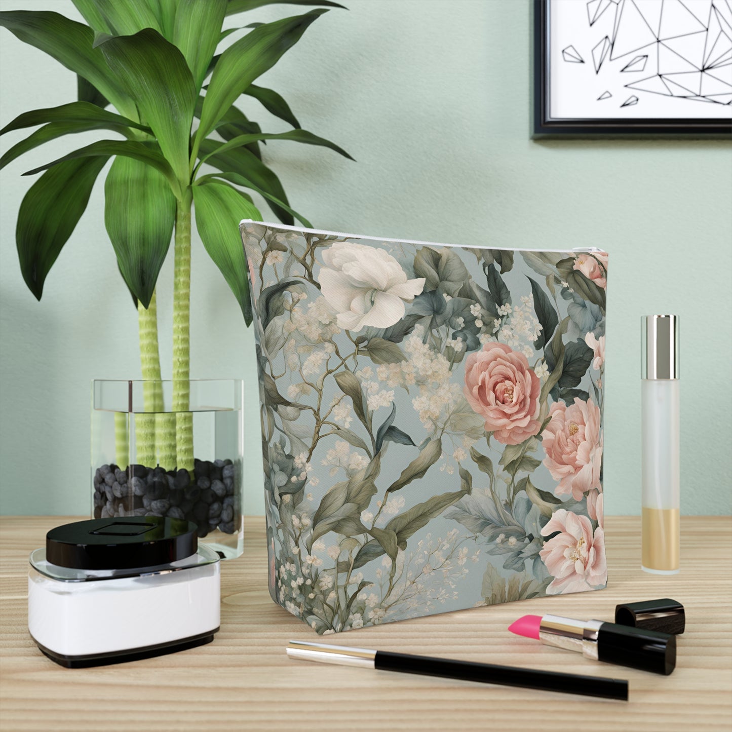 Floral Cotton Cosmetic Bag