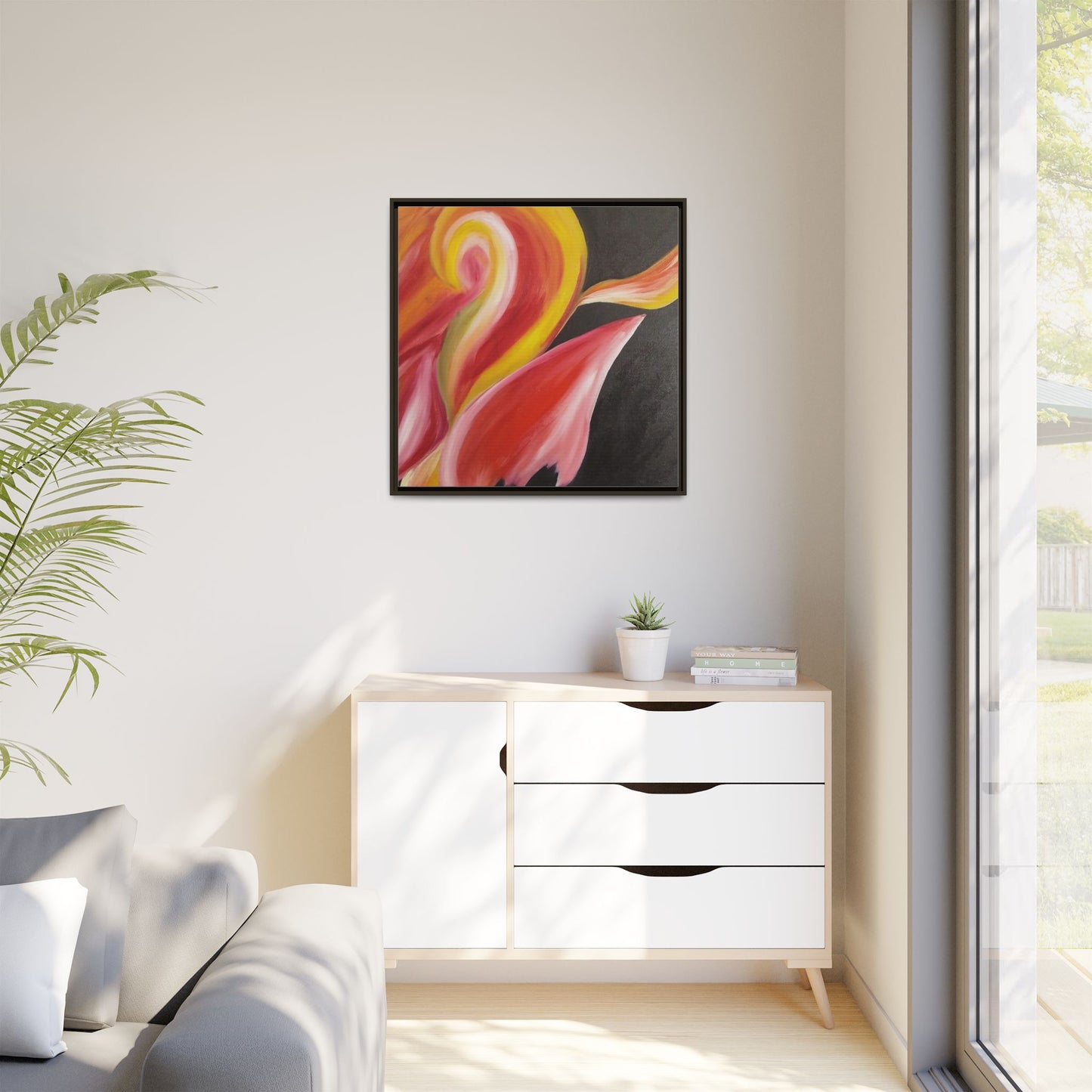'A Autistic Phoenix' Framed Canvas Art