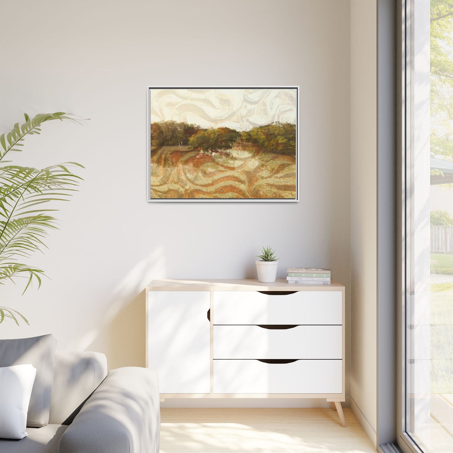 Serene Mangroves Framed Canvas Art
