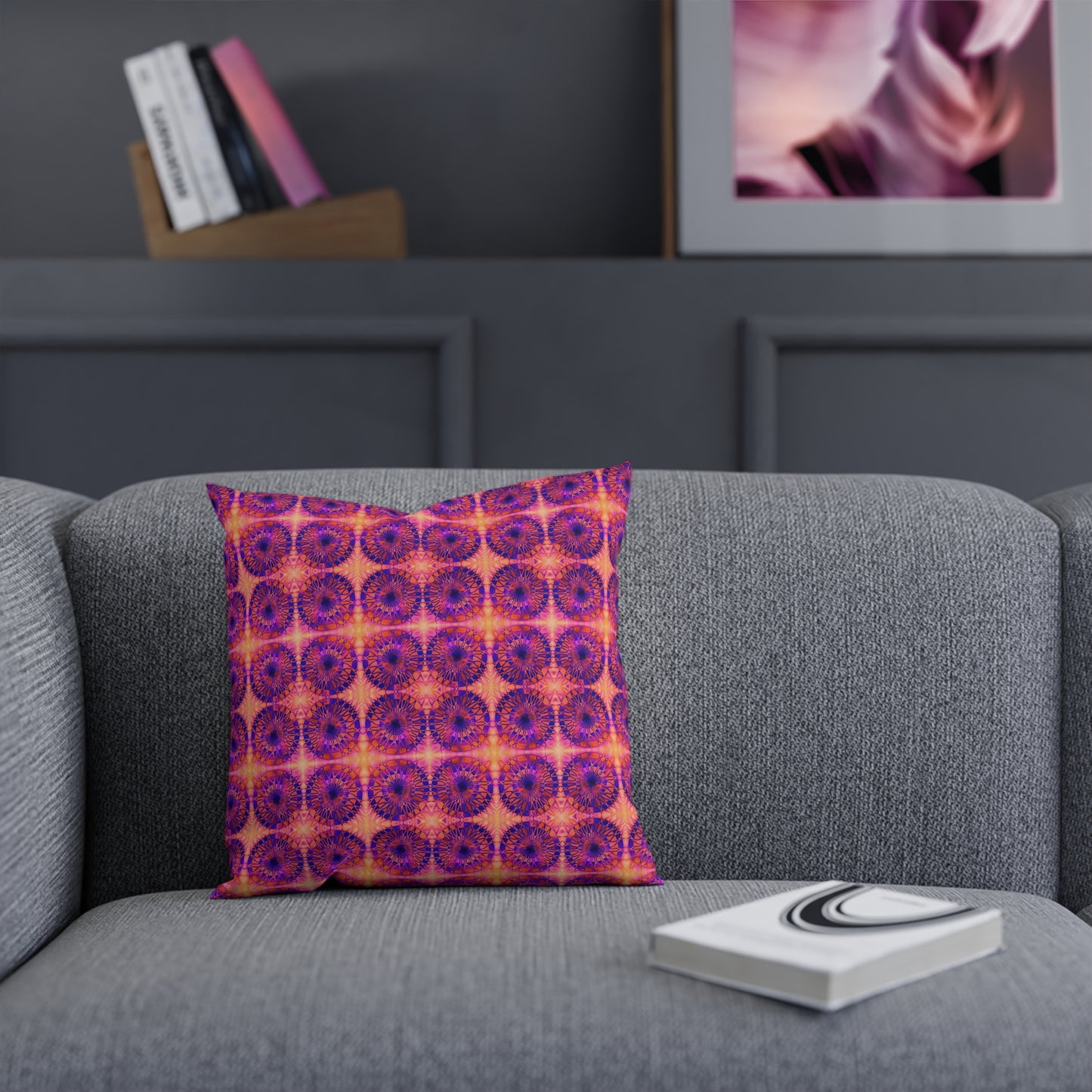 Net Circles by Uta Feinstein Pillow