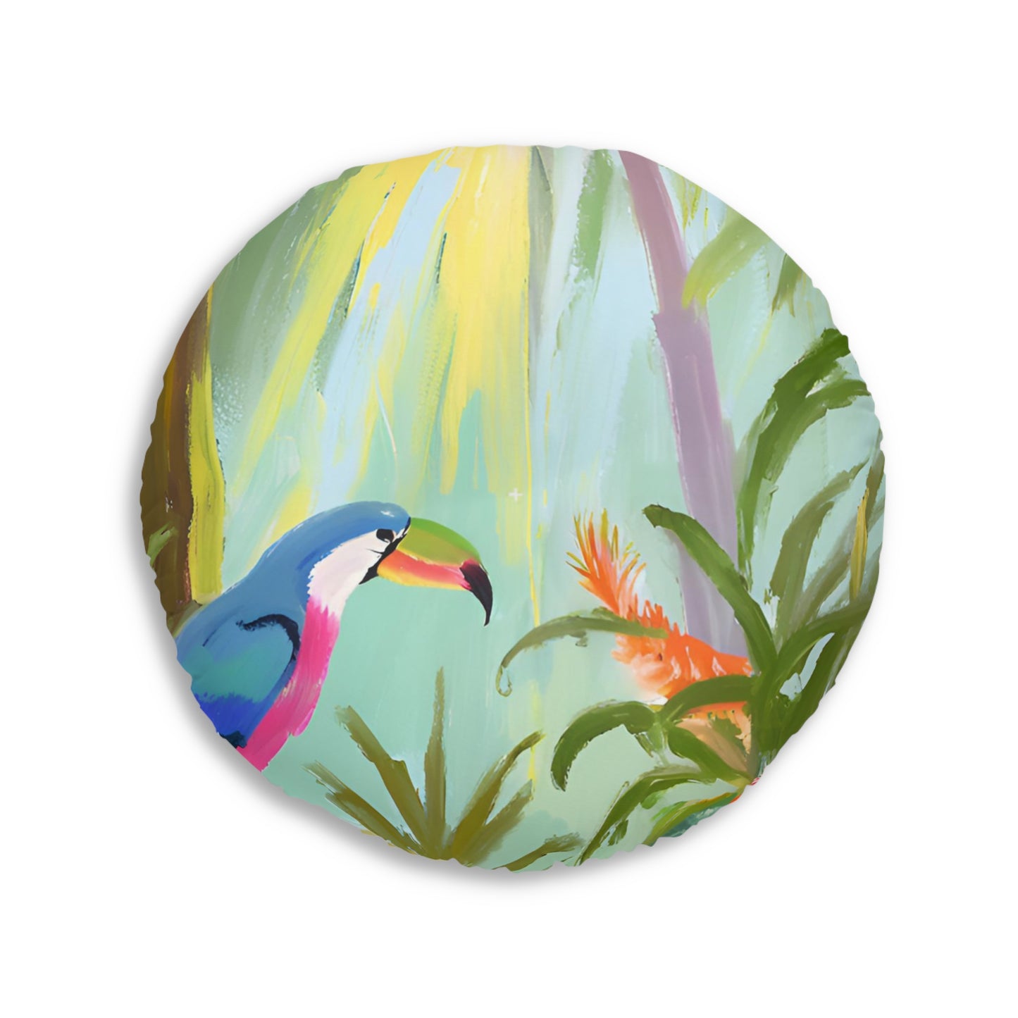Rainforest Tufted Floor Pillow