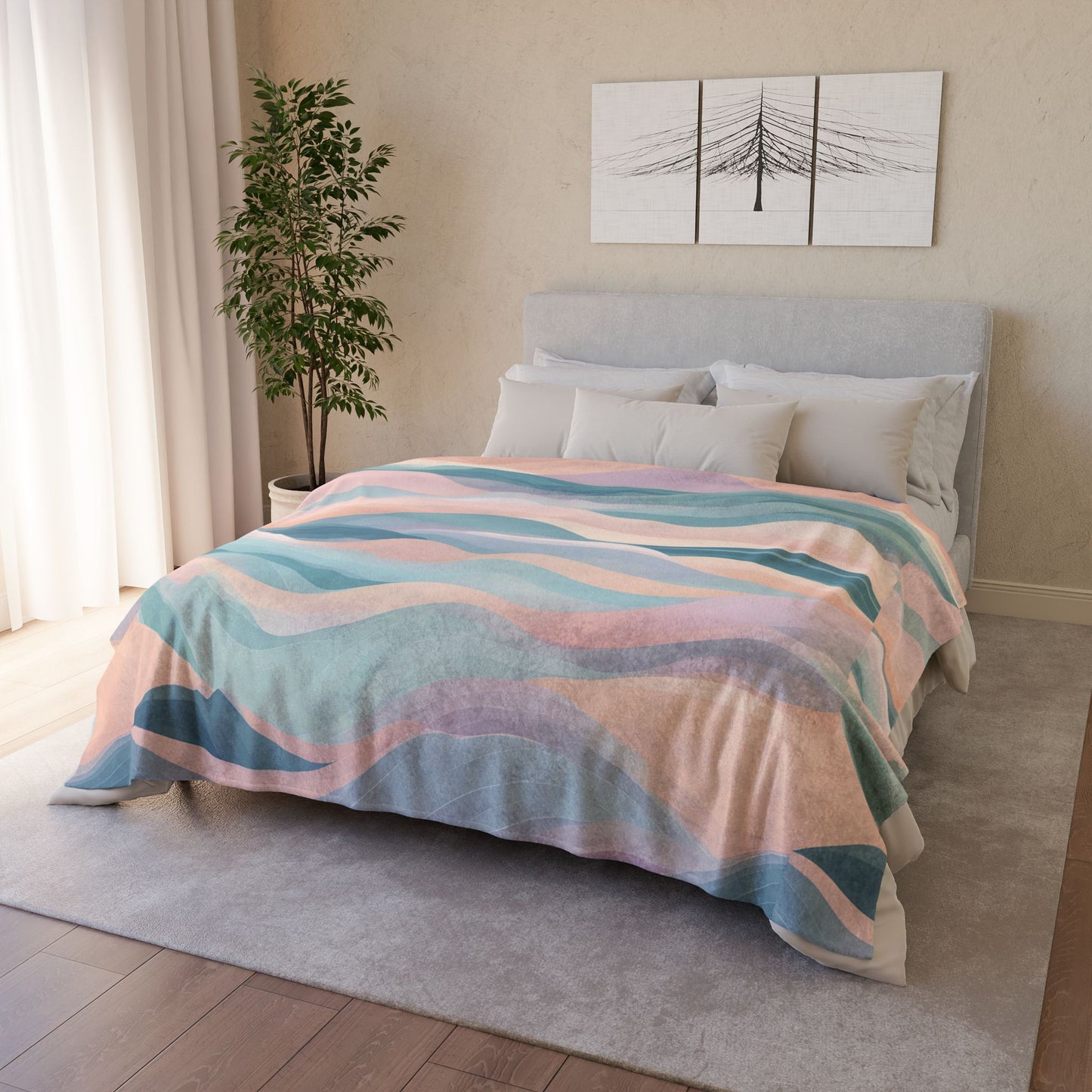 Serenity Wave Soft Polyester Blanket