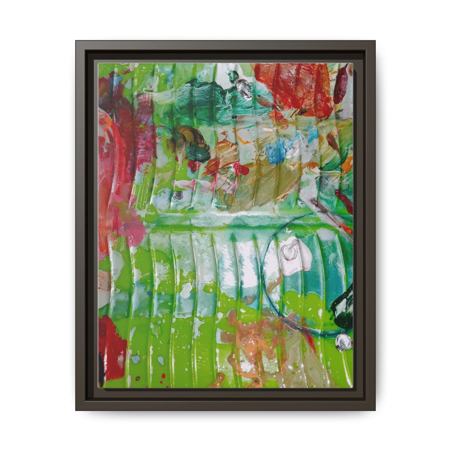 'A Mix of Life' Framed Canvas Art