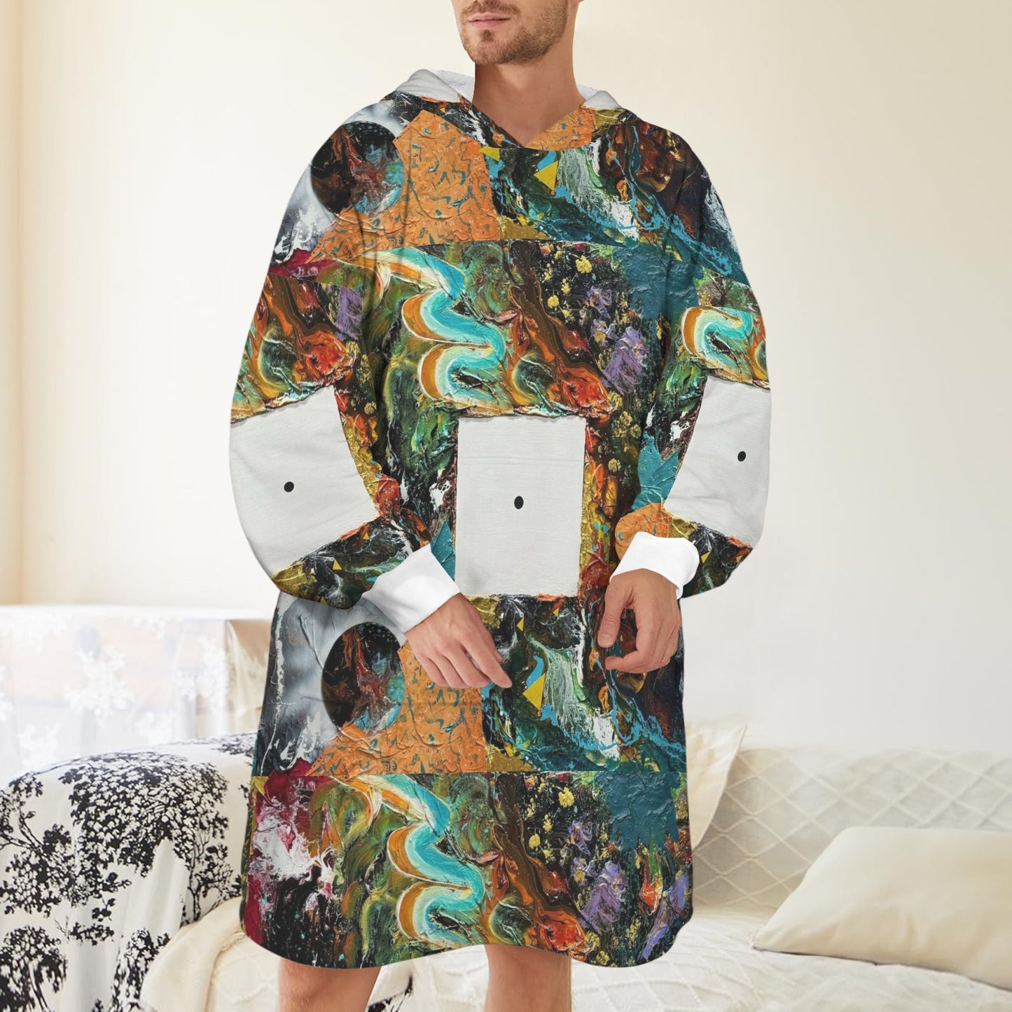 Headspace by James Sherwood Unisex Blanket Hoodie