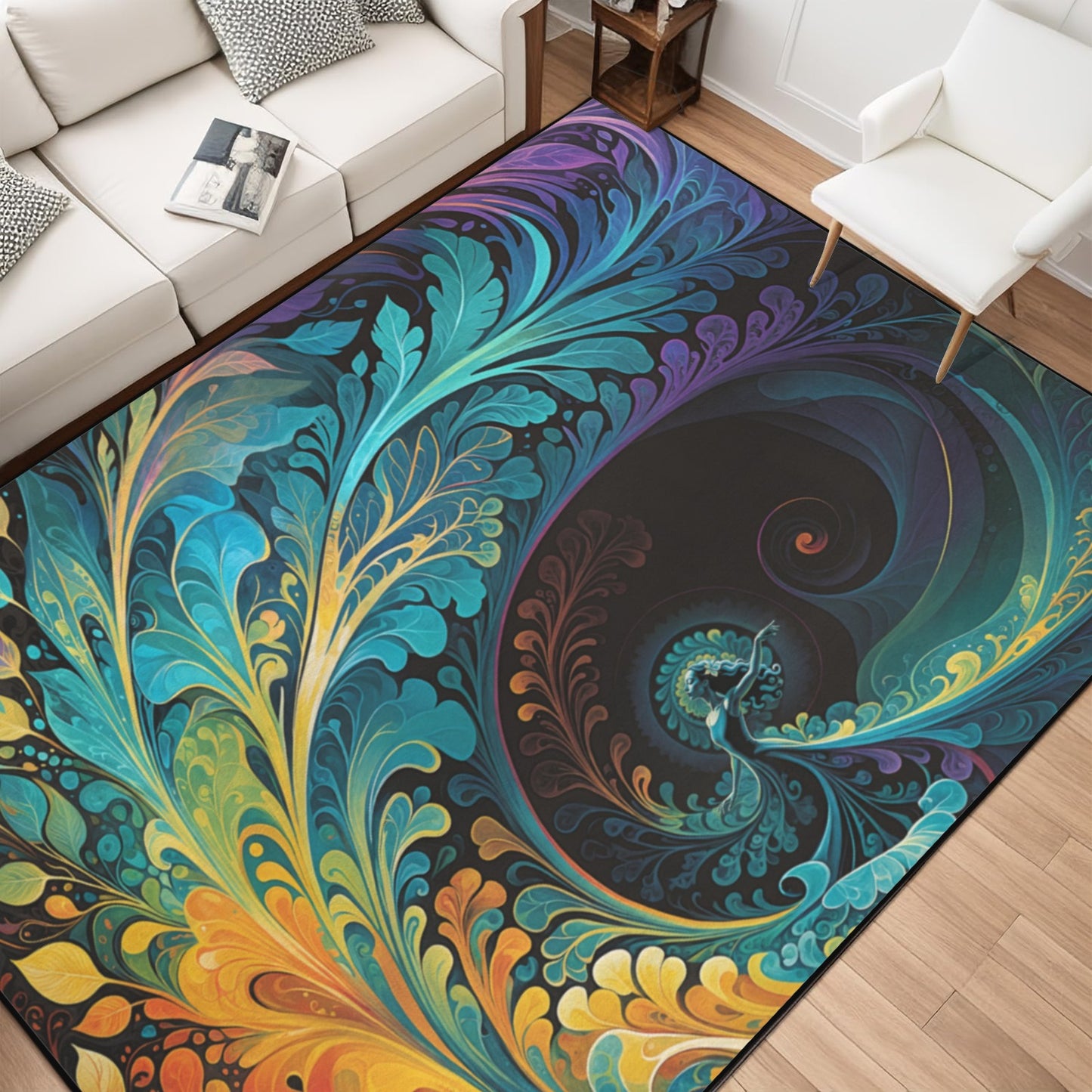The Rhythm of Expression by Madland Area Rug