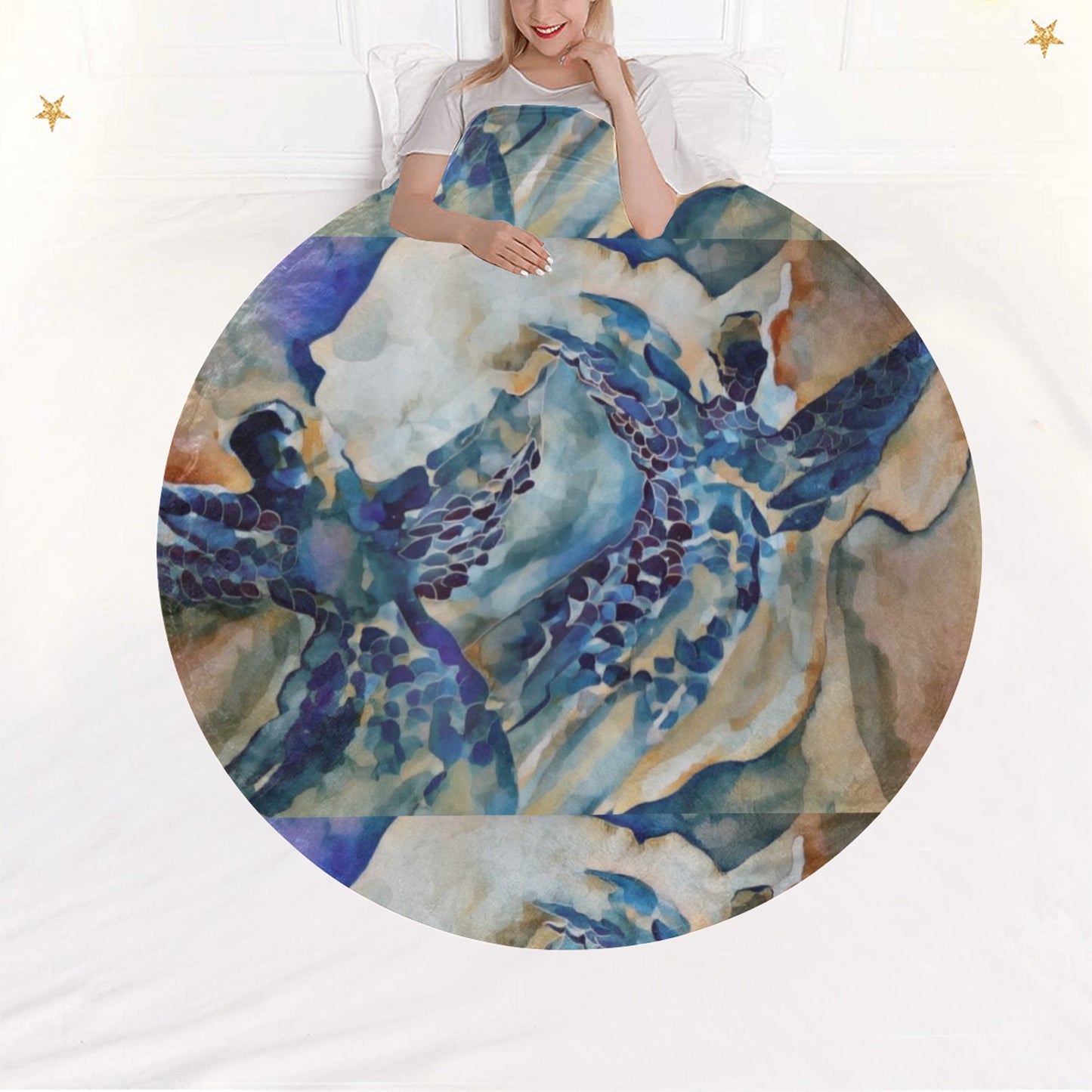 Liminal Light 1 by Helena Barbagelata Circular Ultra-Soft Micro Fleece