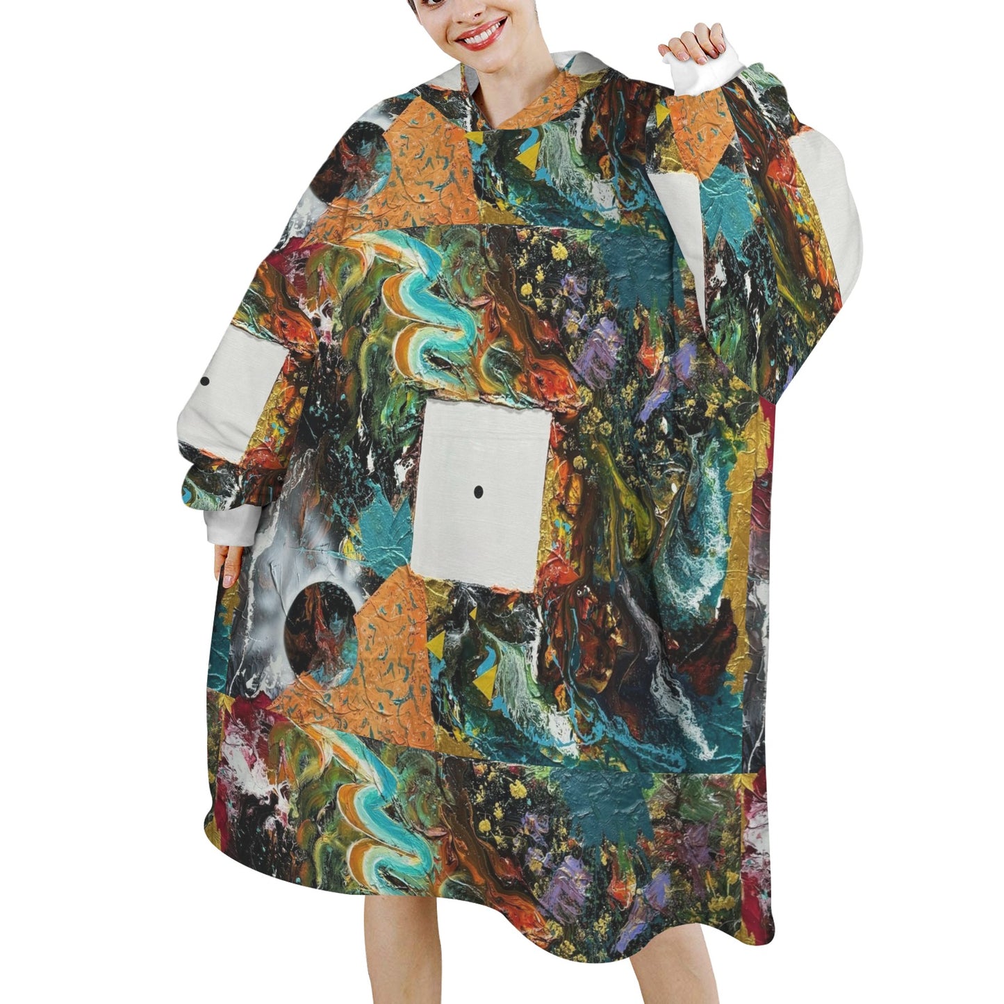 Headspace by James Sherwood Unisex Blanket Hoodie