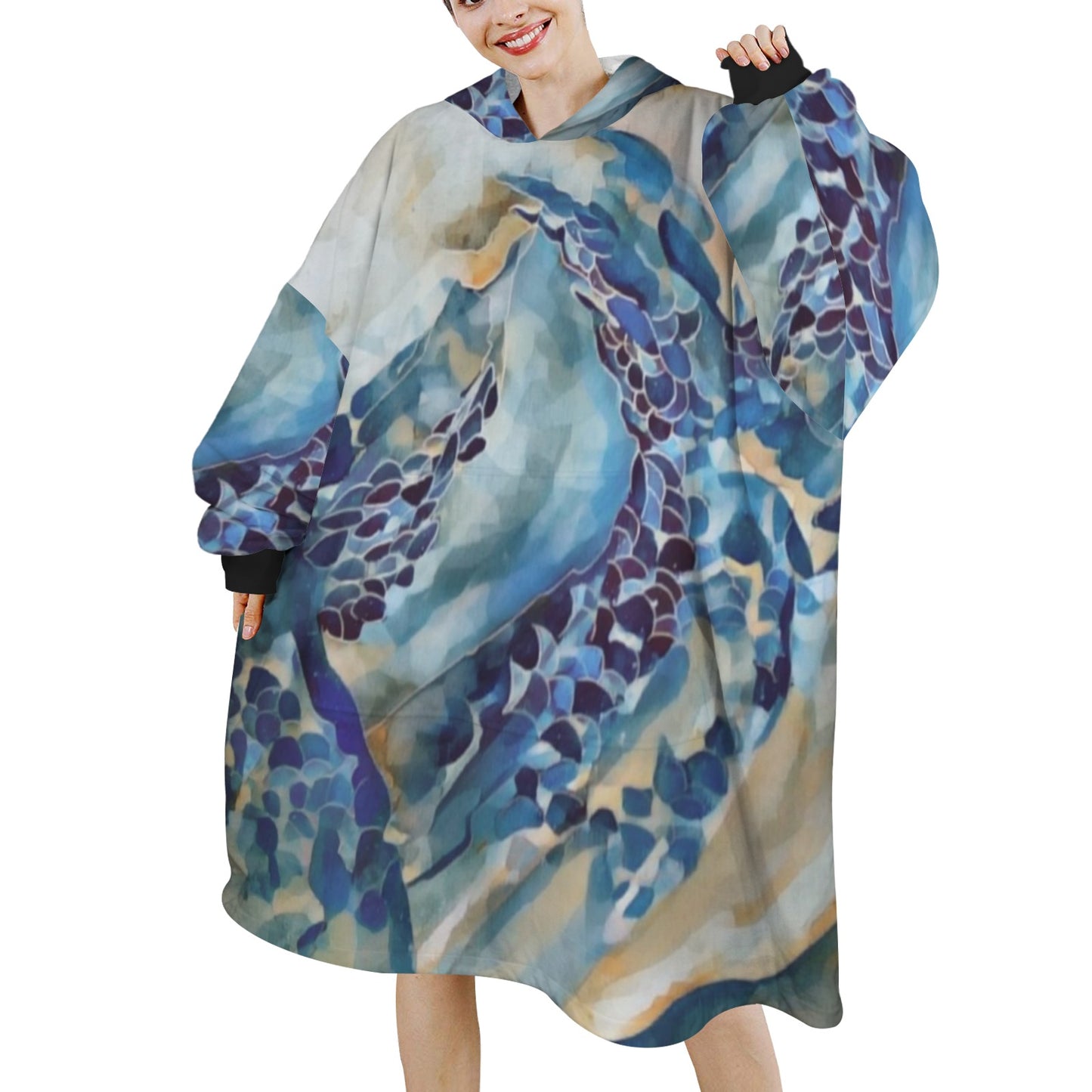 Liminal Light 1 by Helena Barbagelata Unisex Blanket Hoodie