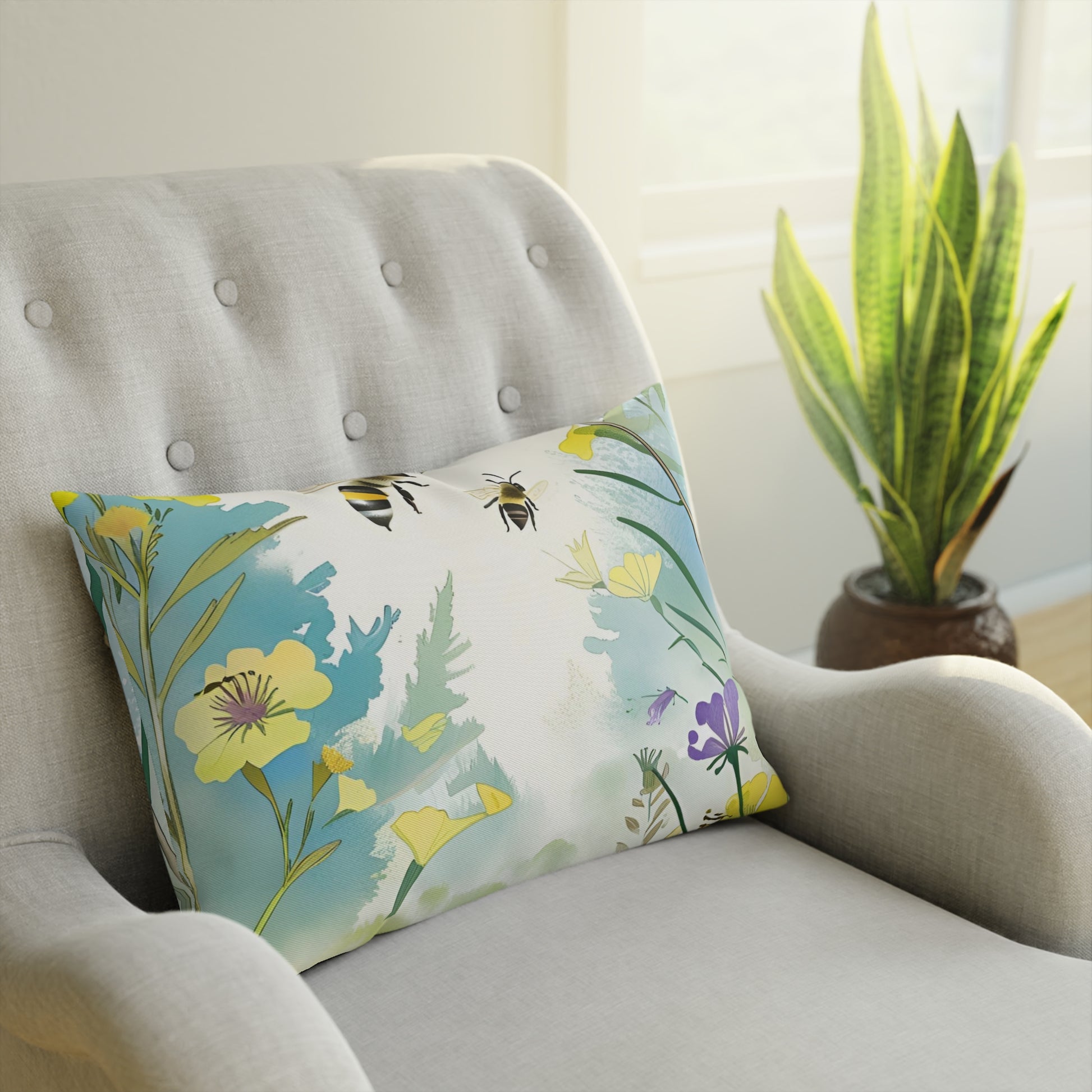 Bee Garden Eco-Friendly Pillow