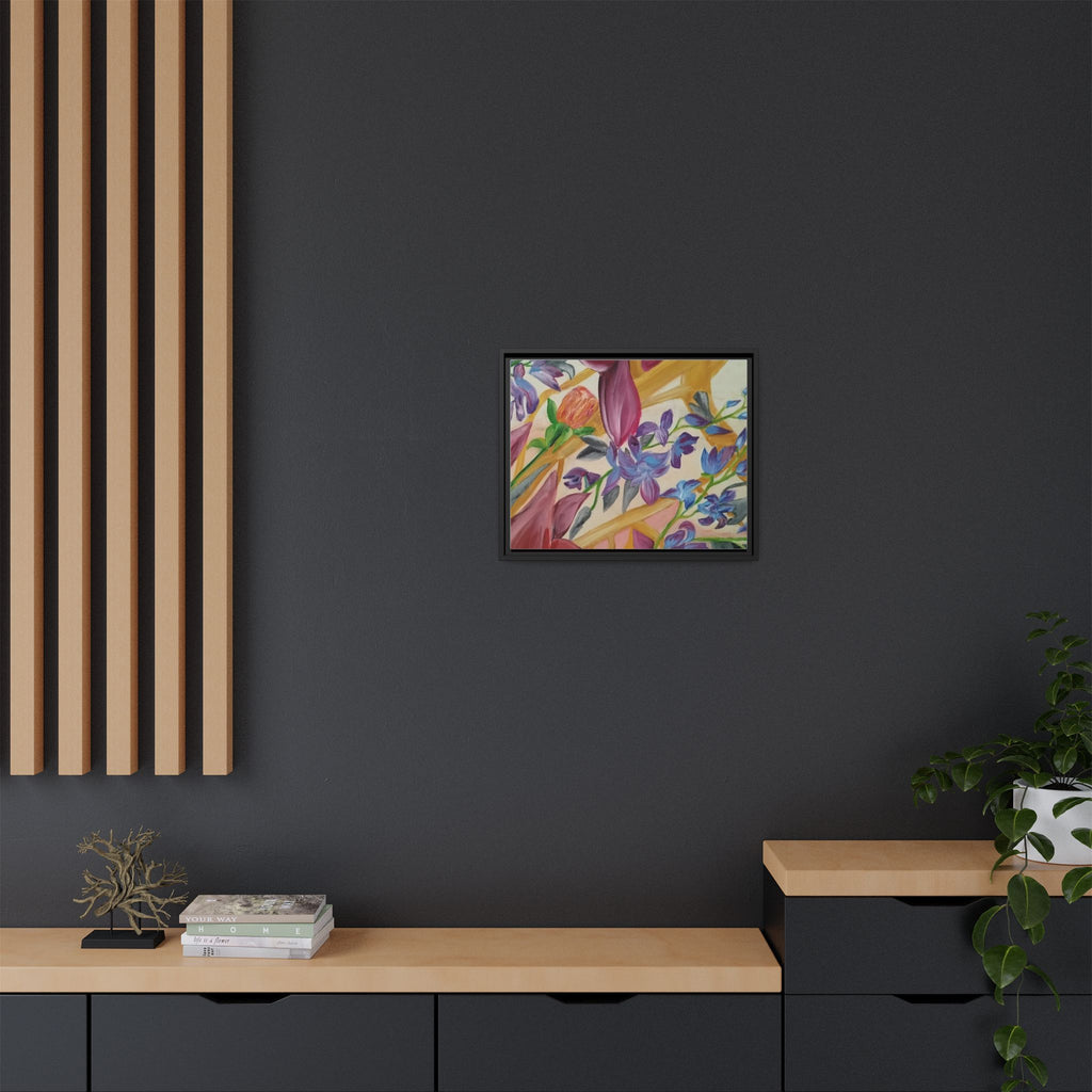 'A Dream of Flowers' Framed Canvas Art