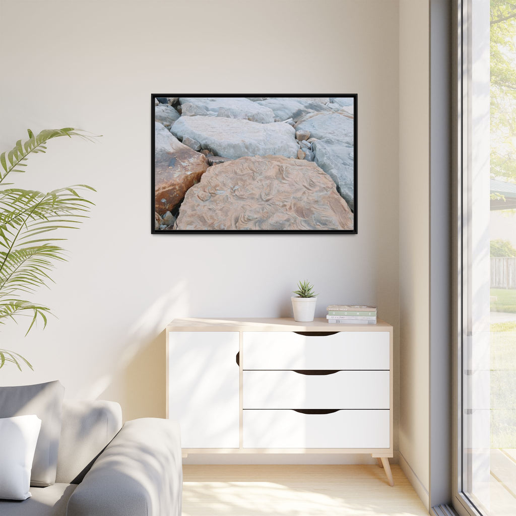 'A Time' Framed Canvas Art