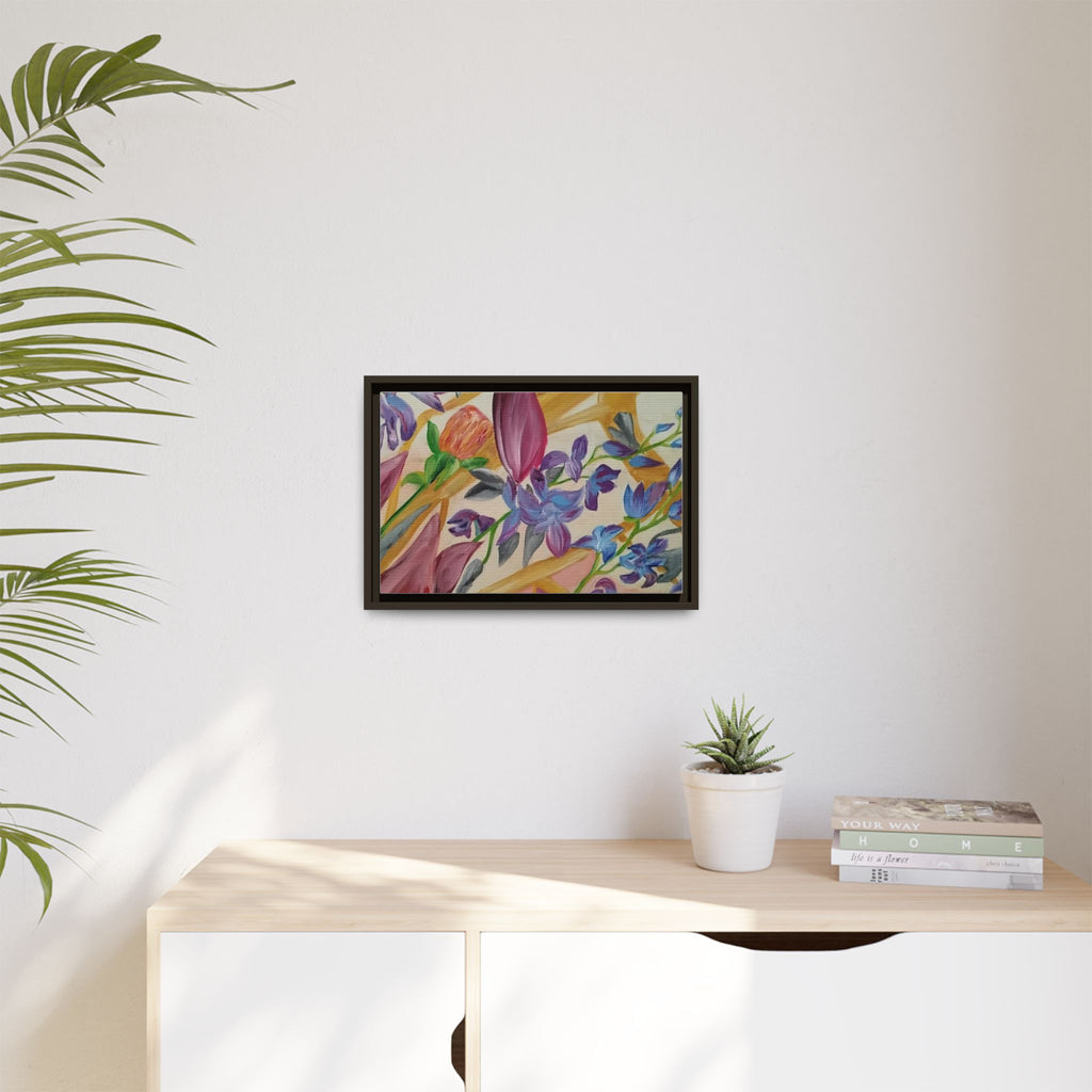 'A Dream of Flowers' Framed Canvas Art