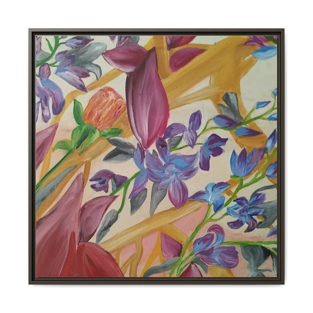 'A Dream of Flowers' Framed Canvas Art