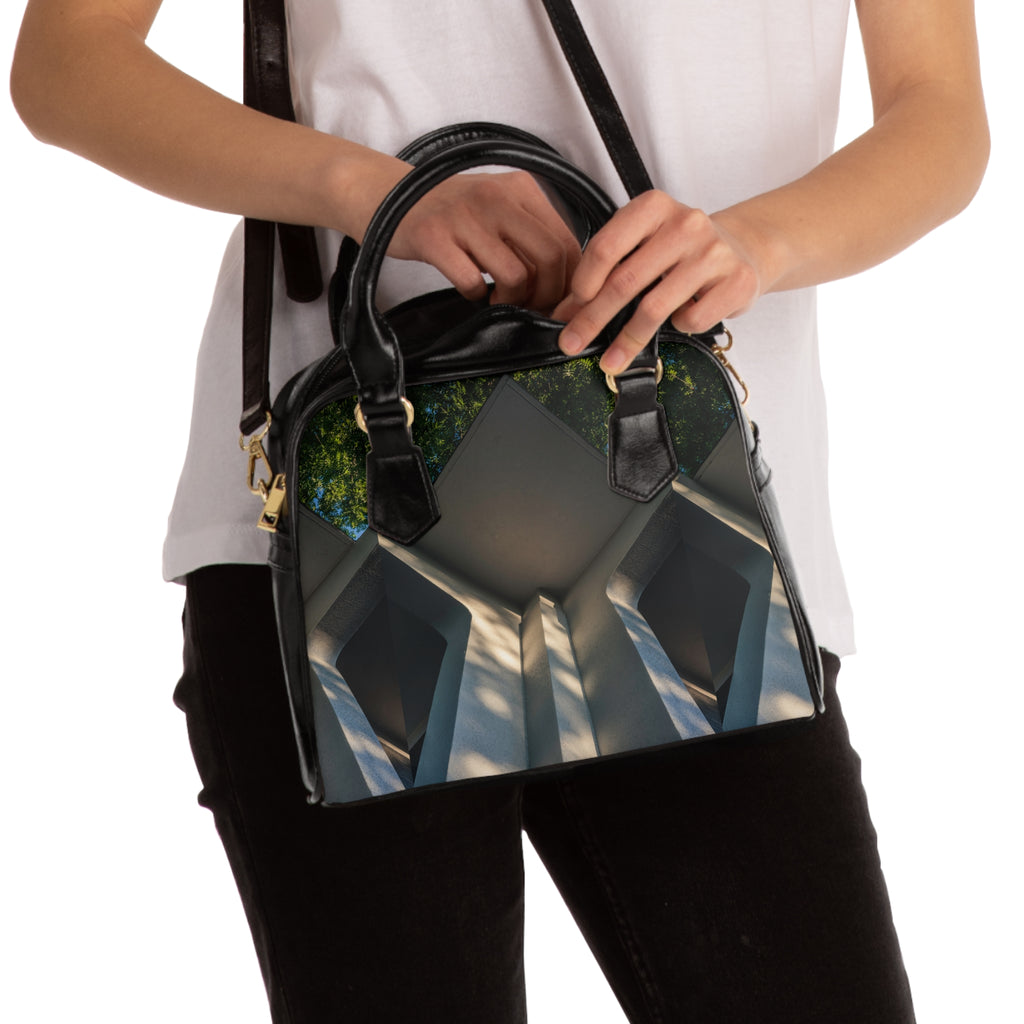 Geometric Corner Hand Bag