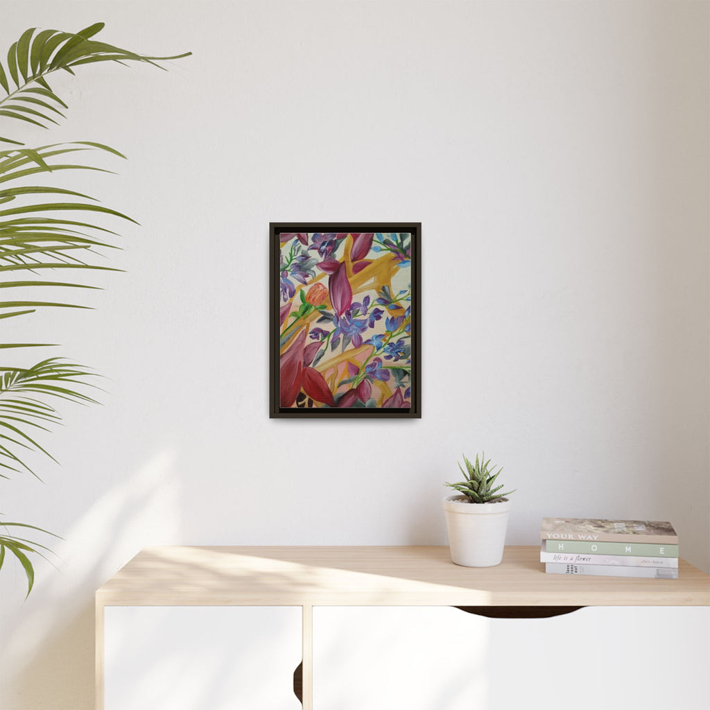 'A Dream of Flowers' Framed Canvas Art