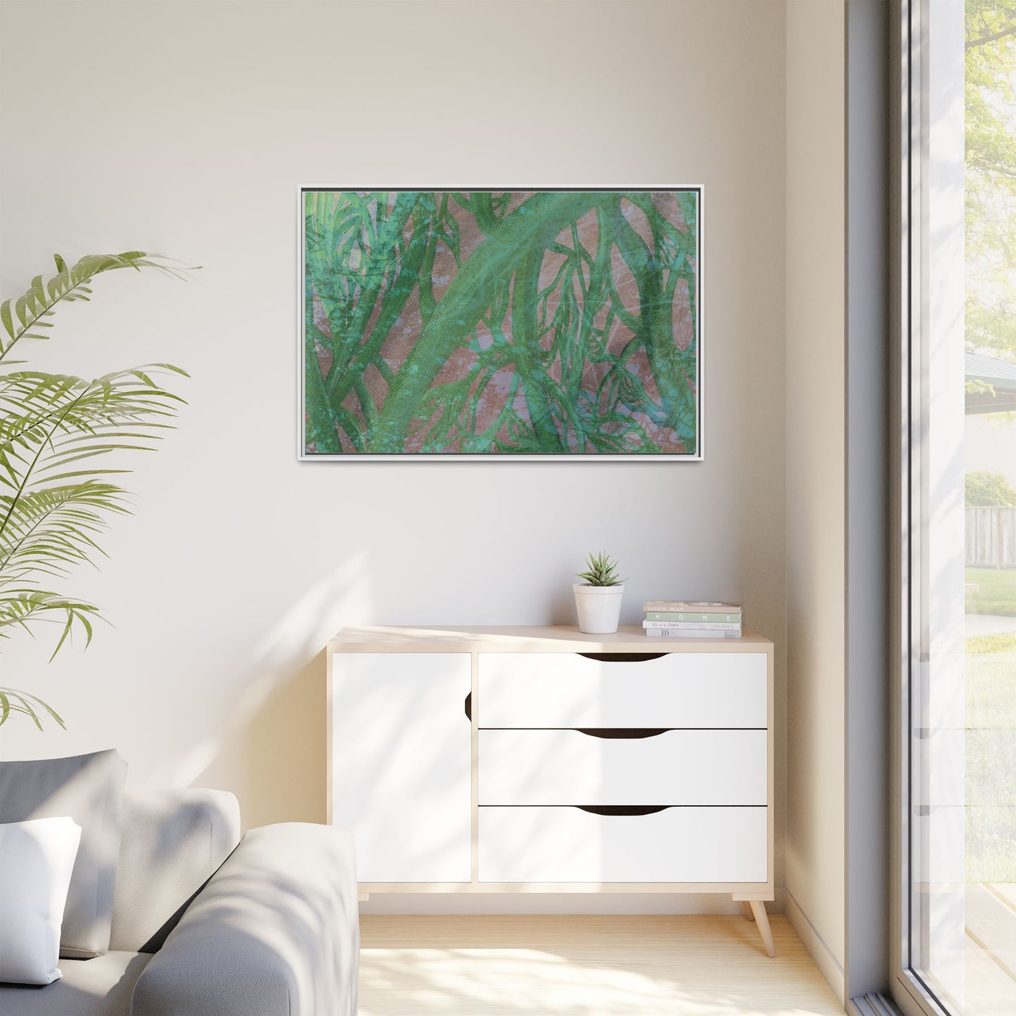 Inner Depths Framed Canvas Art