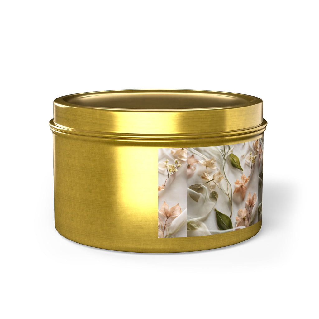 Botanical Elegance Tin Candles