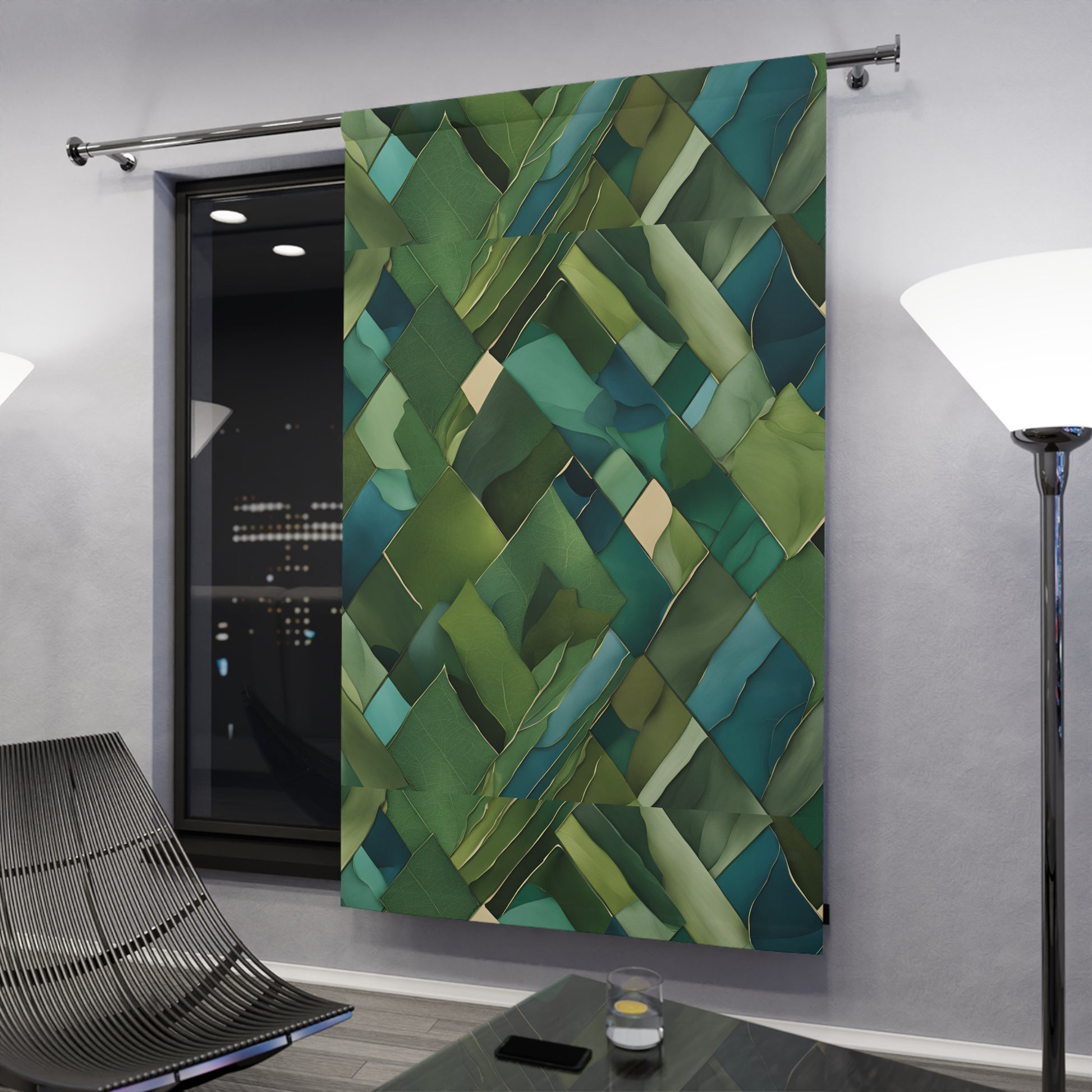 Jade Solace Window Curtains (1 Piece)