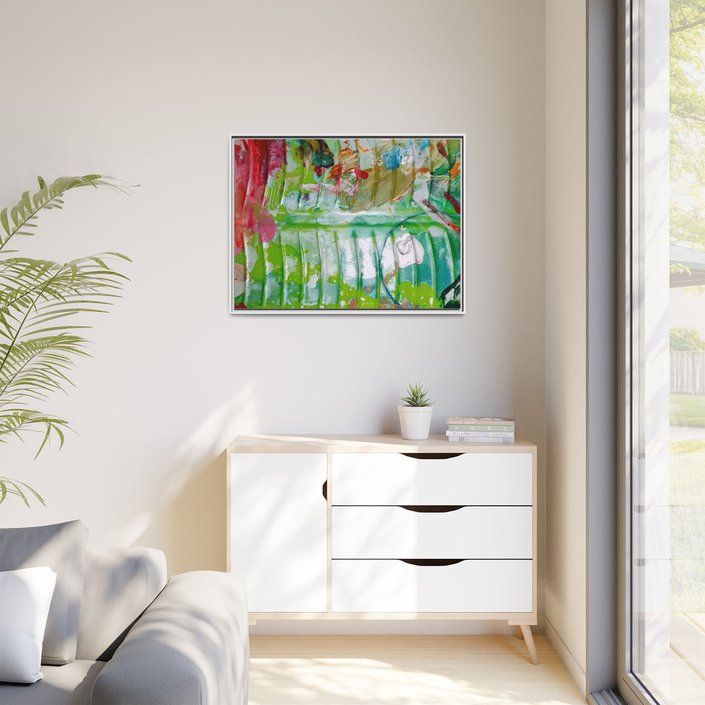 'A Mix of Life' Framed Canvas Art