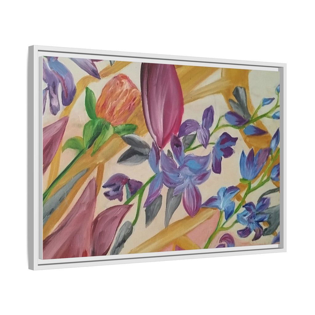 'A Dream of Flowers' Framed Canvas Art