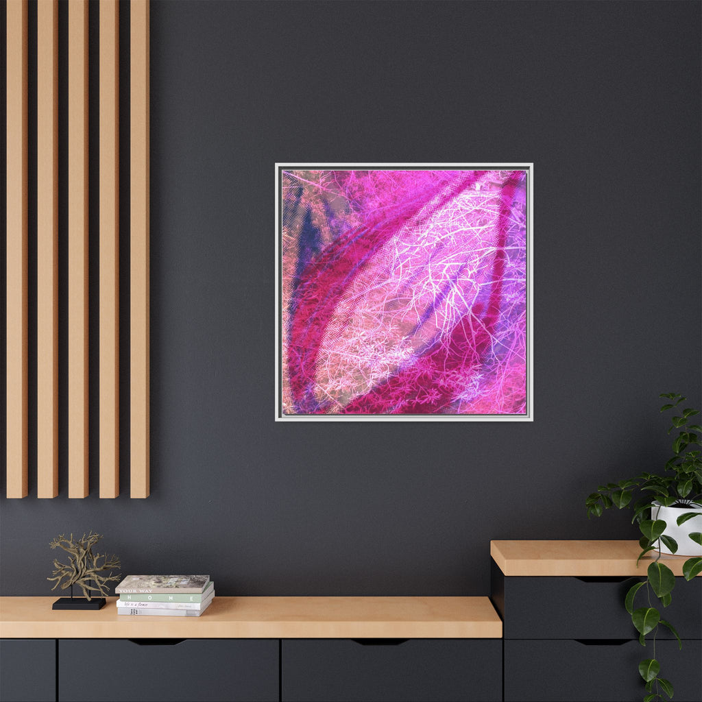 'A Bloom' Framed Canvas Art